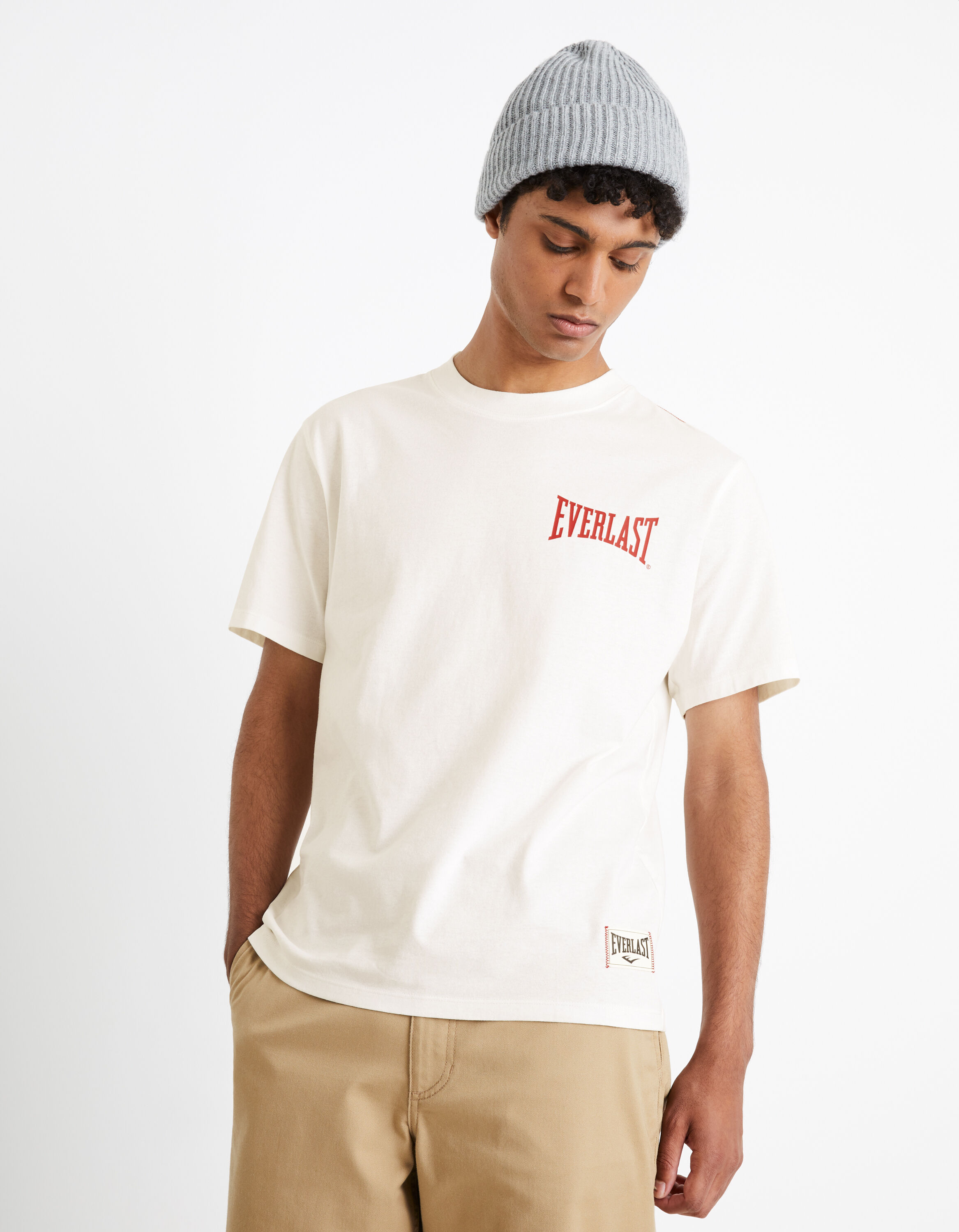 Everlast - T-shirt blanc cass&eacute;