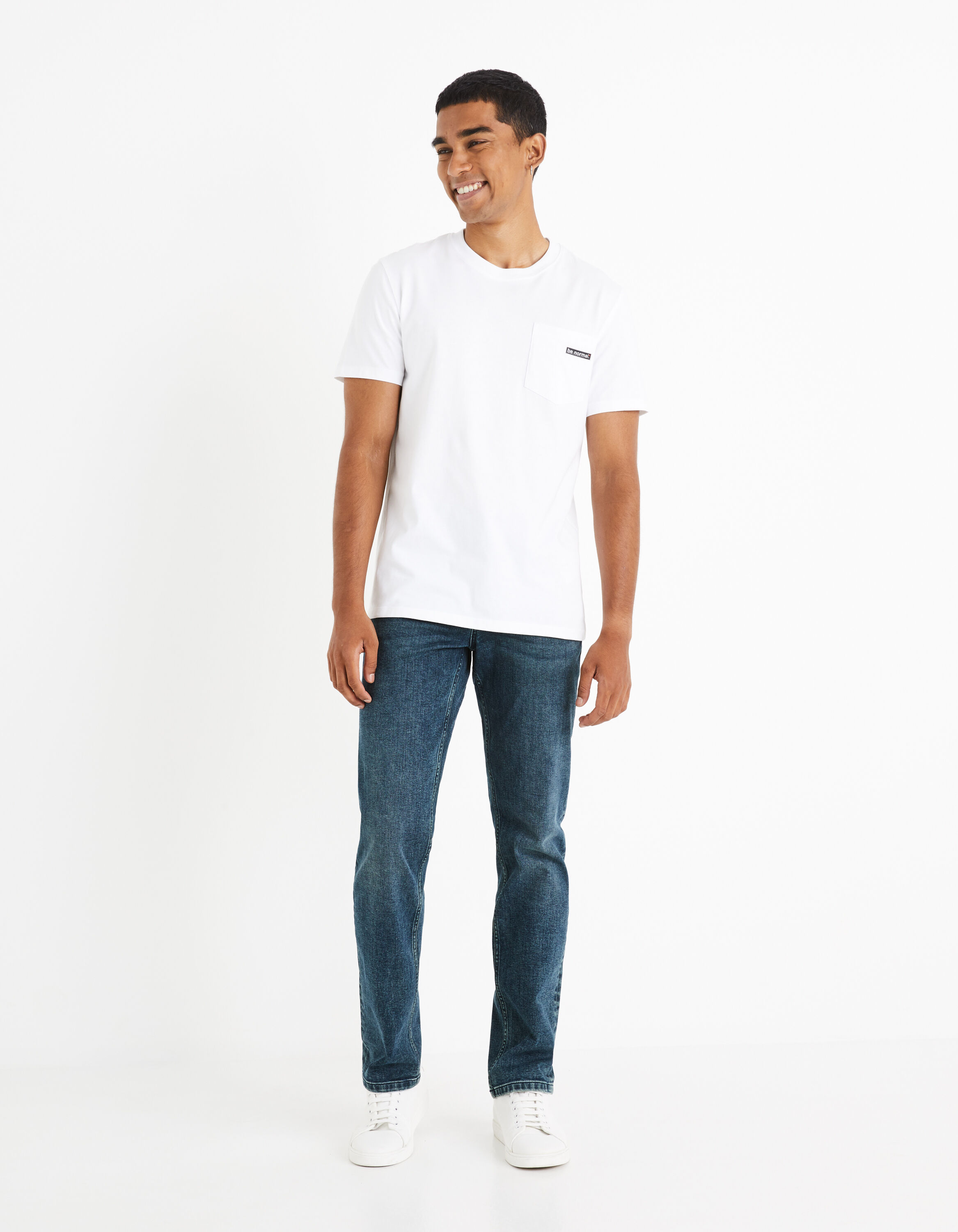 Jean straight C15 coton 3 longueurs