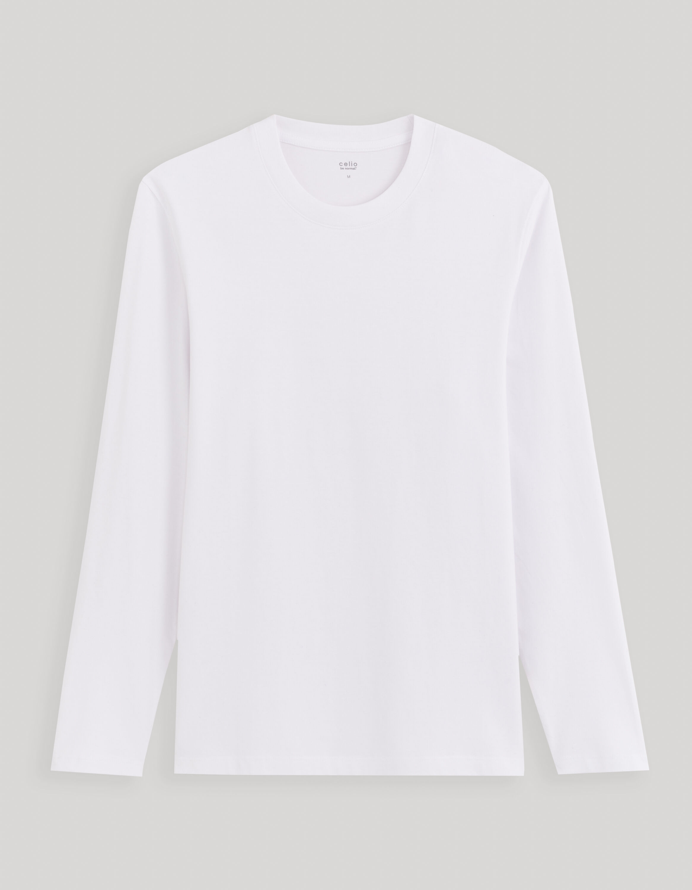 T-shirt col rond 100% coton -blanc