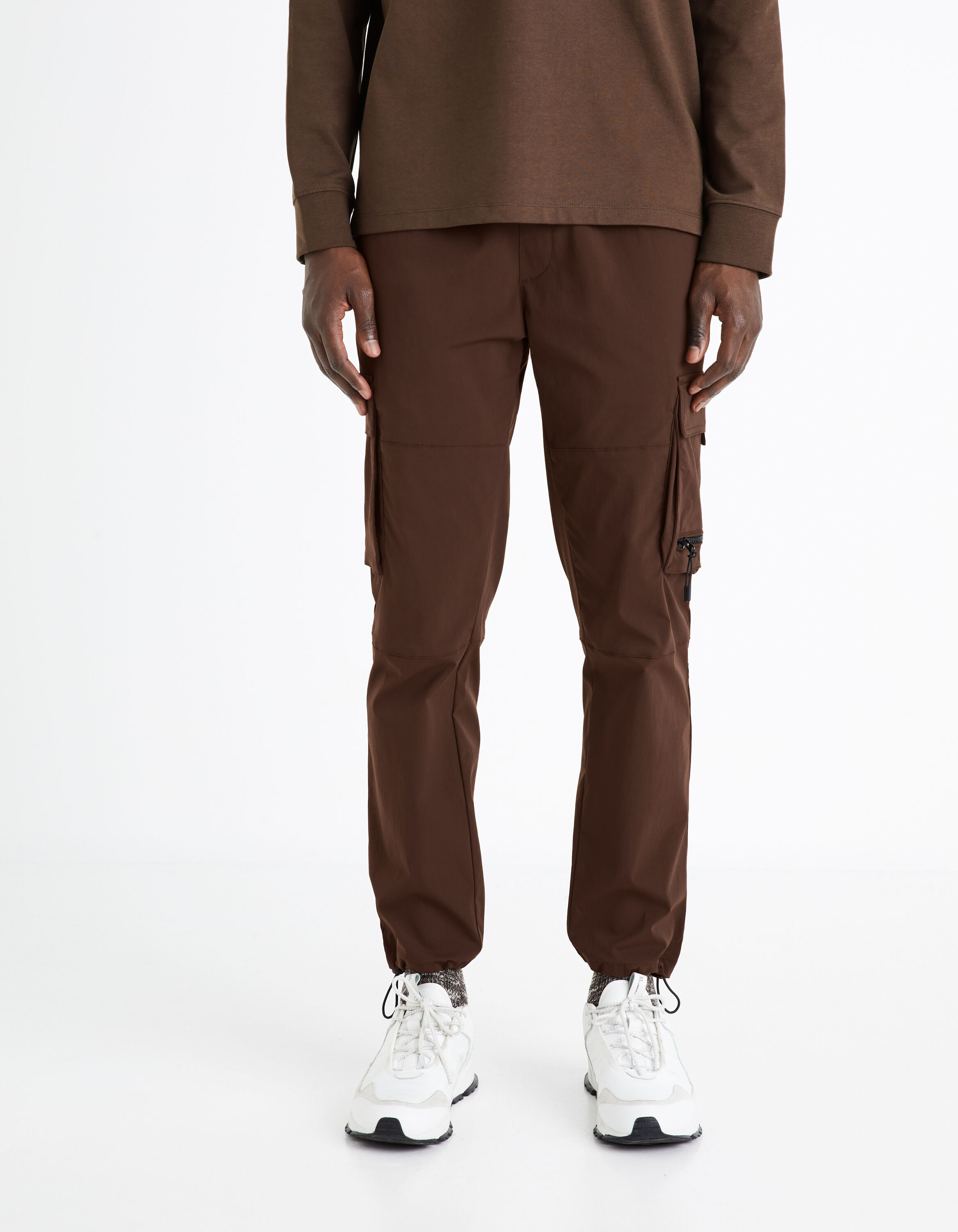 Pantalon cargo - marron