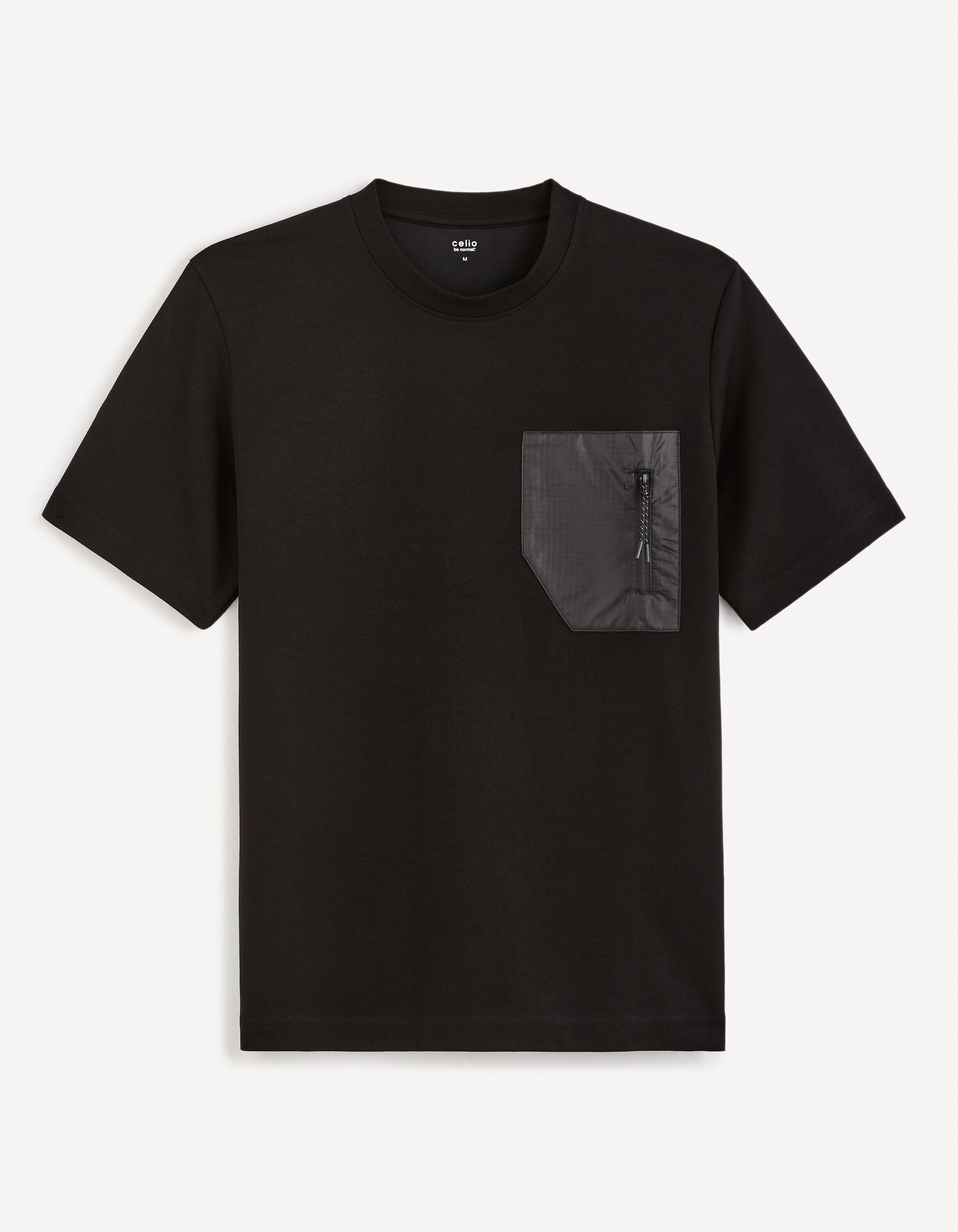T-shirt col rond - noir