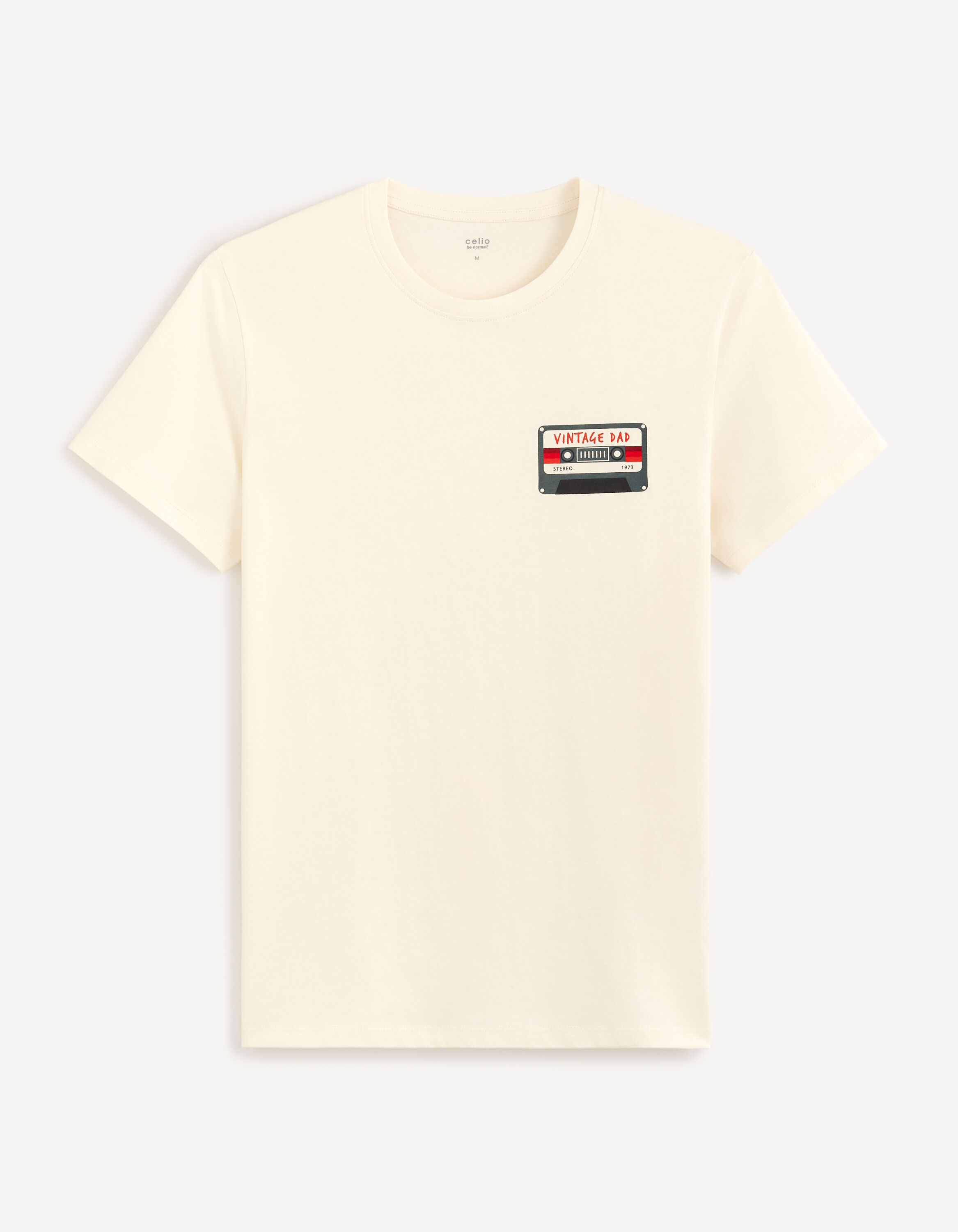 T-shirt col rond 100% coton - blanc