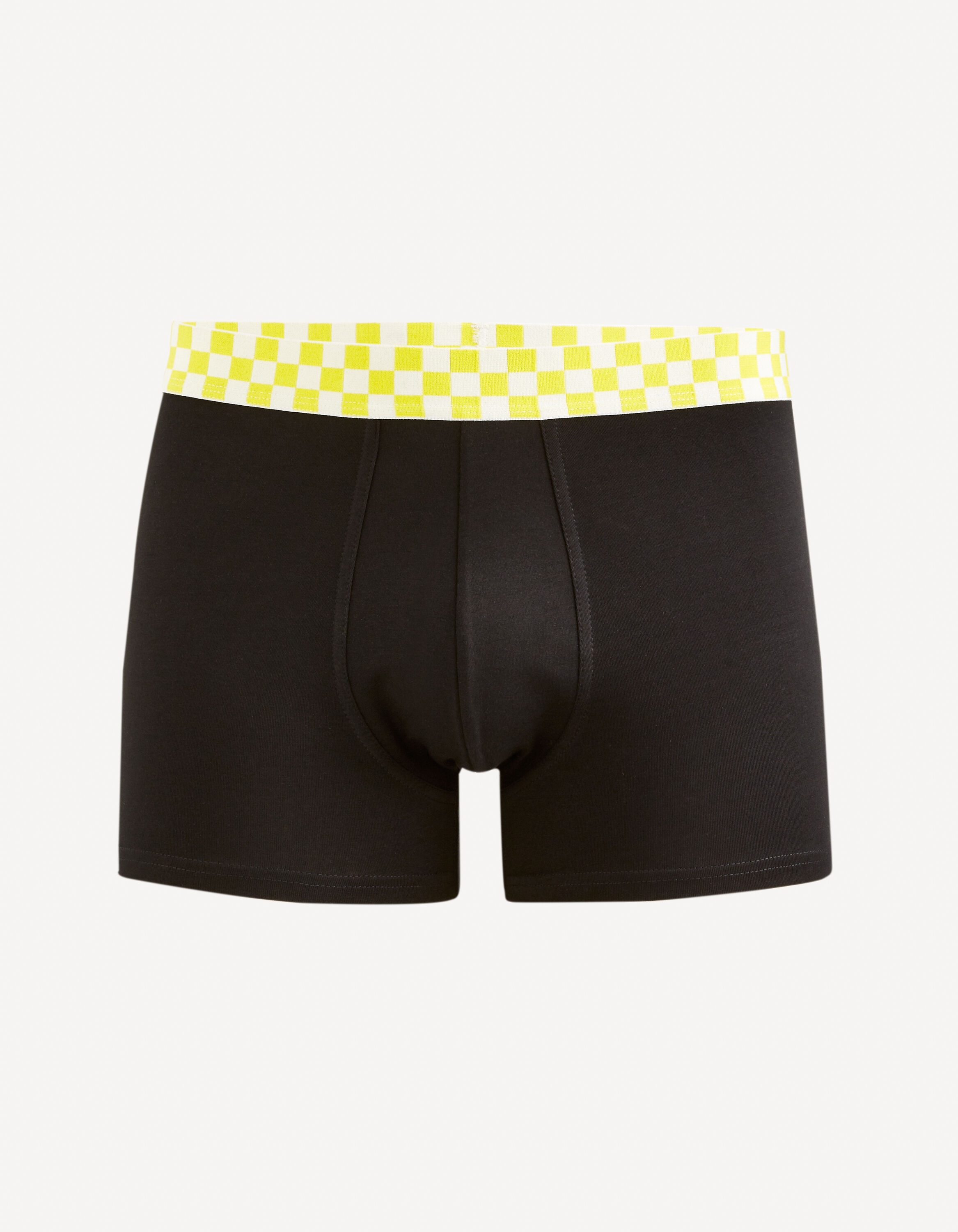 Boxer en coton stretch - jaune