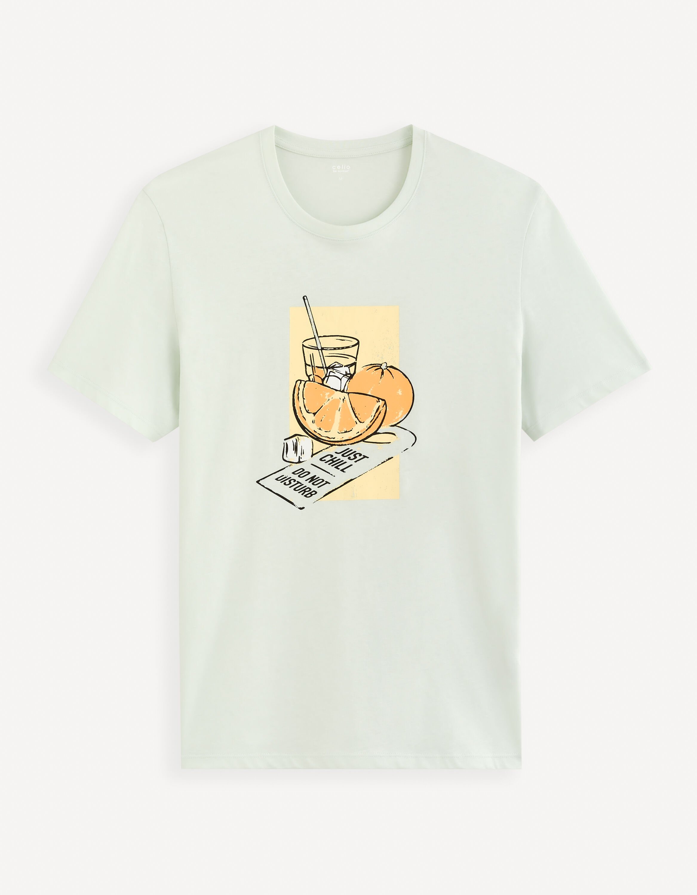 T-shirt col rond 100% coton - vert