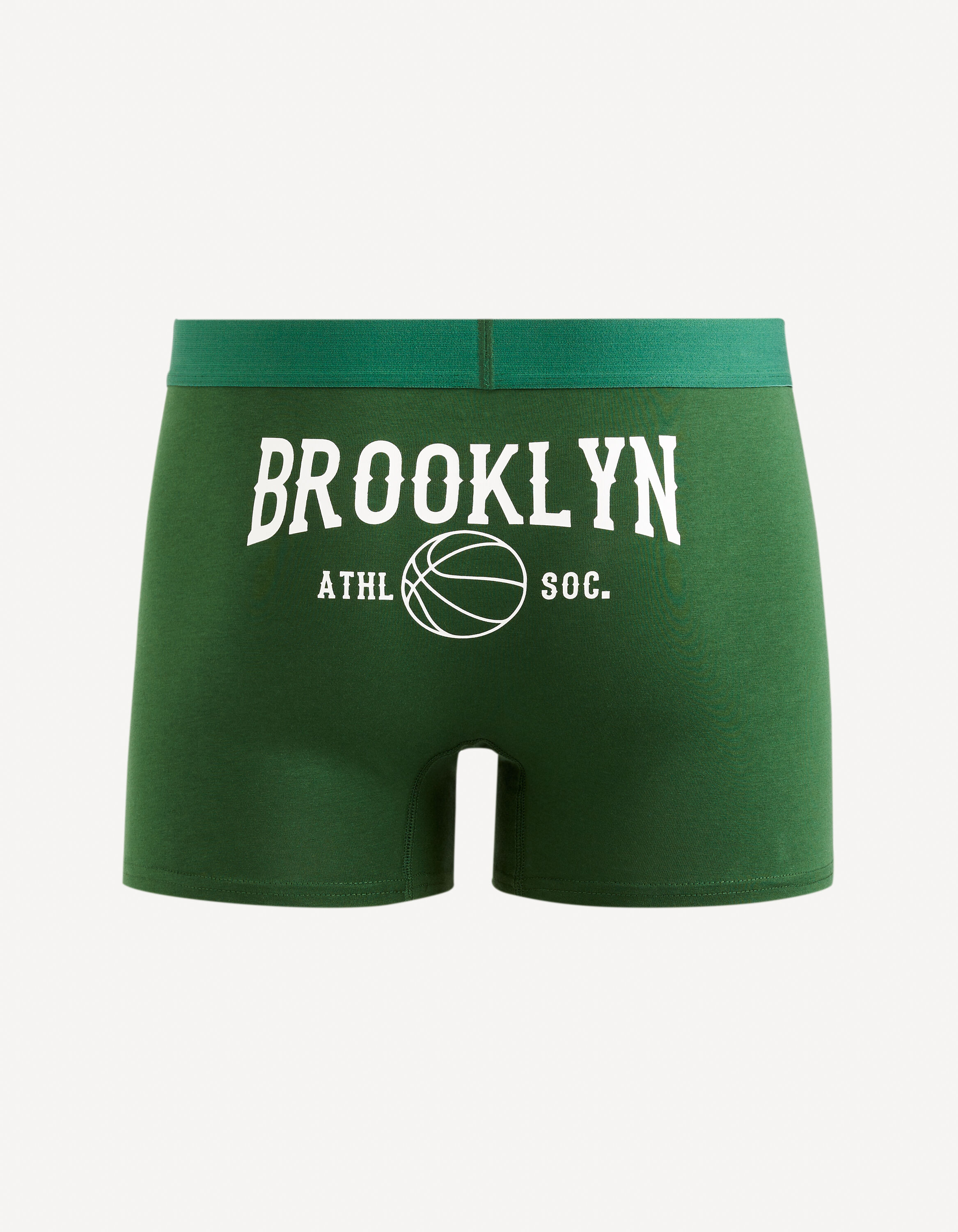 Boxer en coton stretch - vert