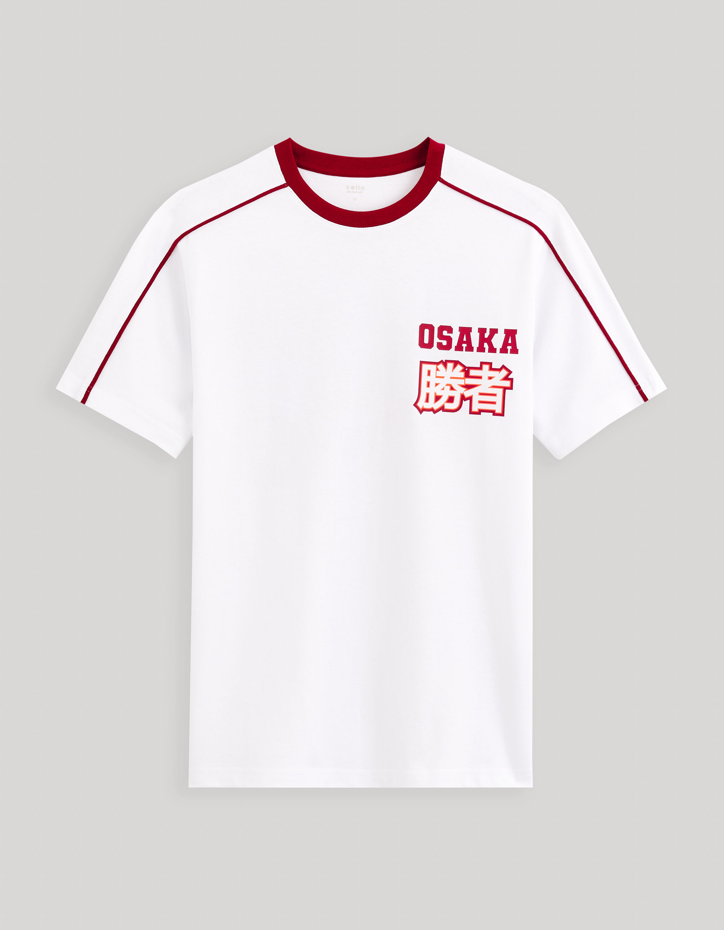 T-shirt col rond 100% coton - blanc