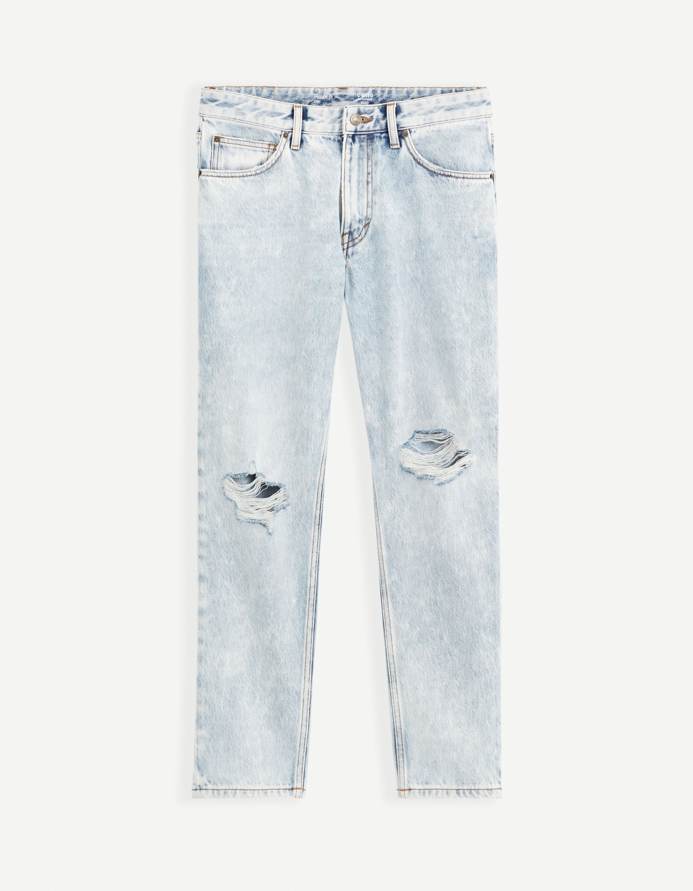 Jean relax C85 - bleu bleached