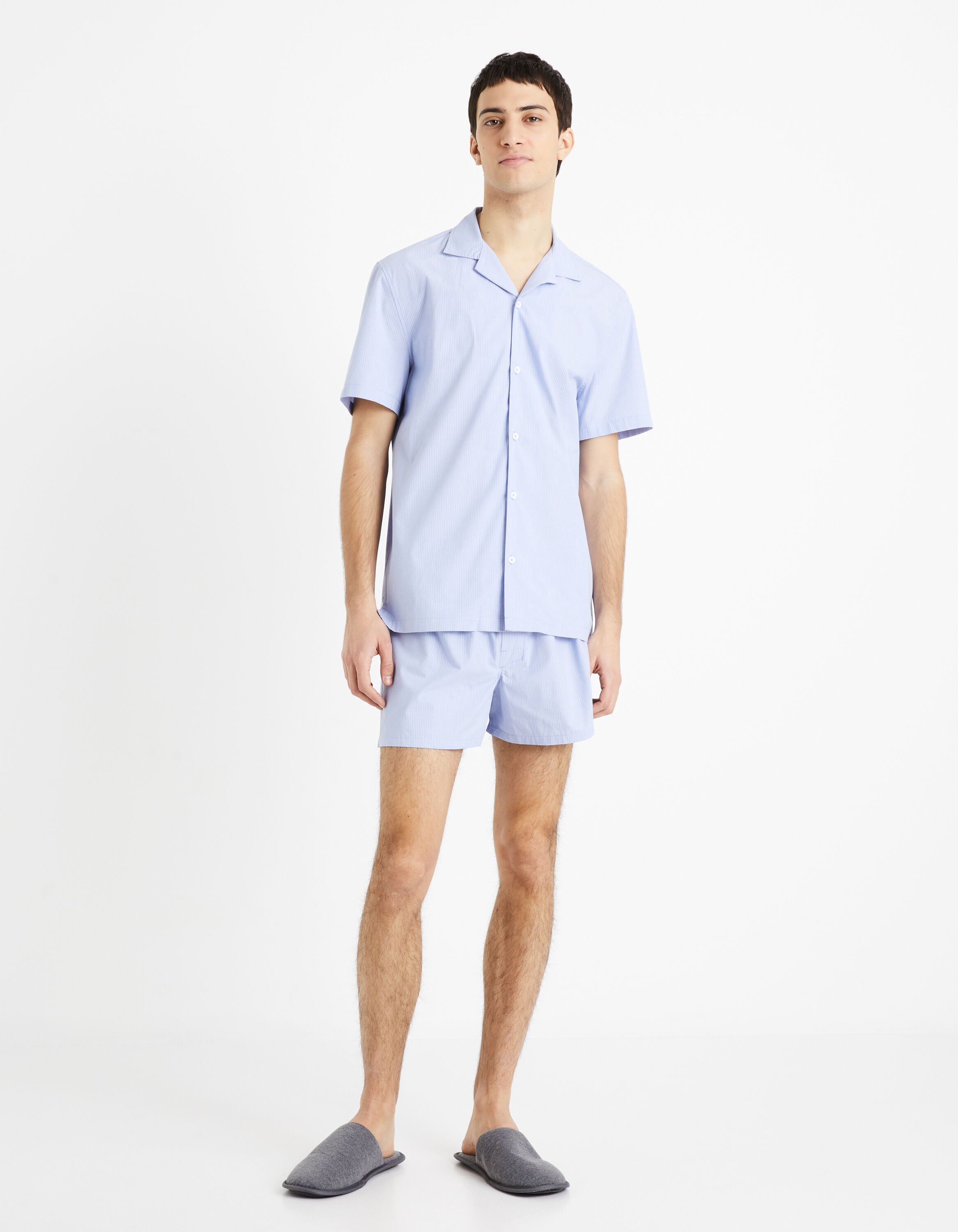 Pyjama 100% coton - bleu clair