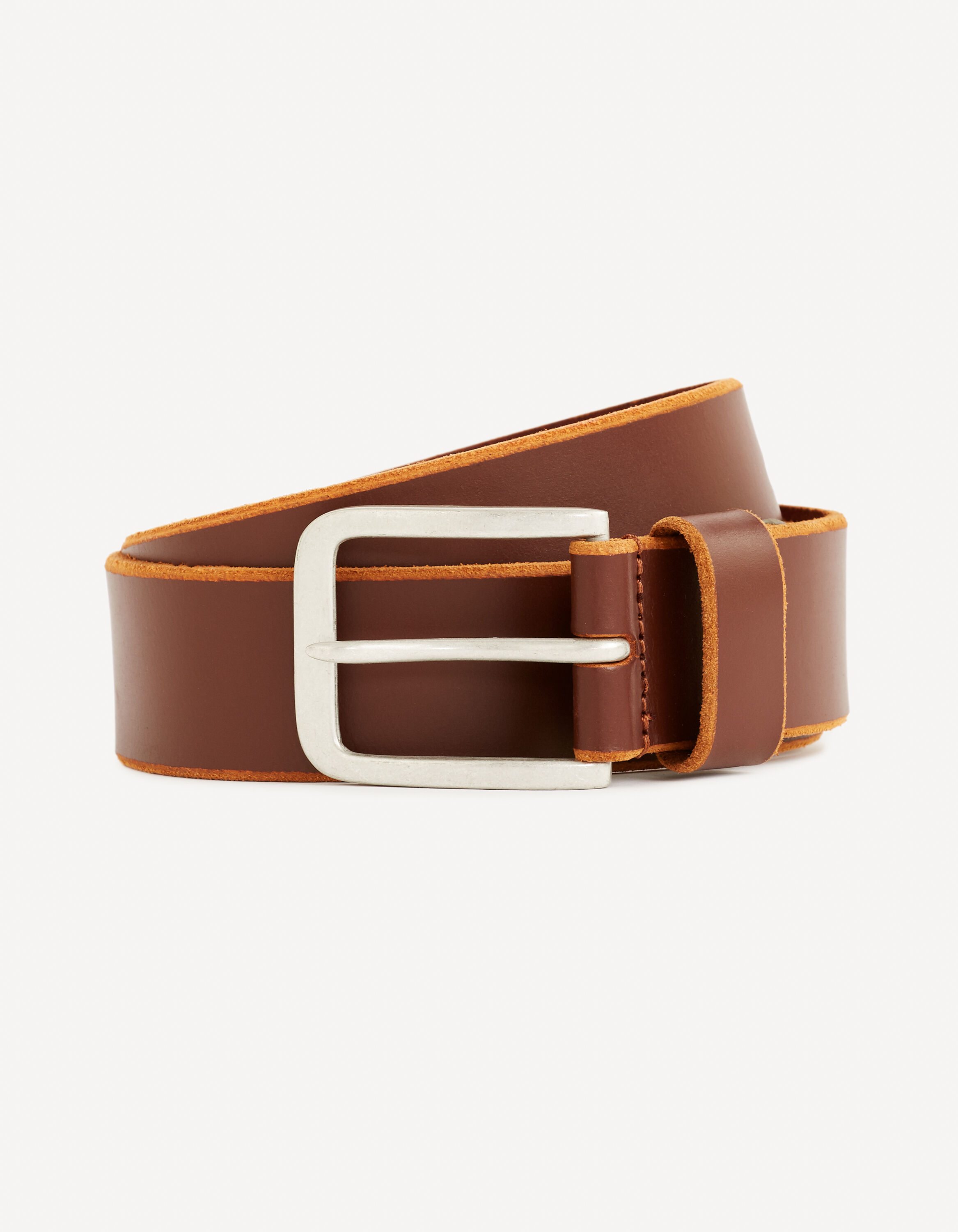 Ceinture 100% cuir - chocolat