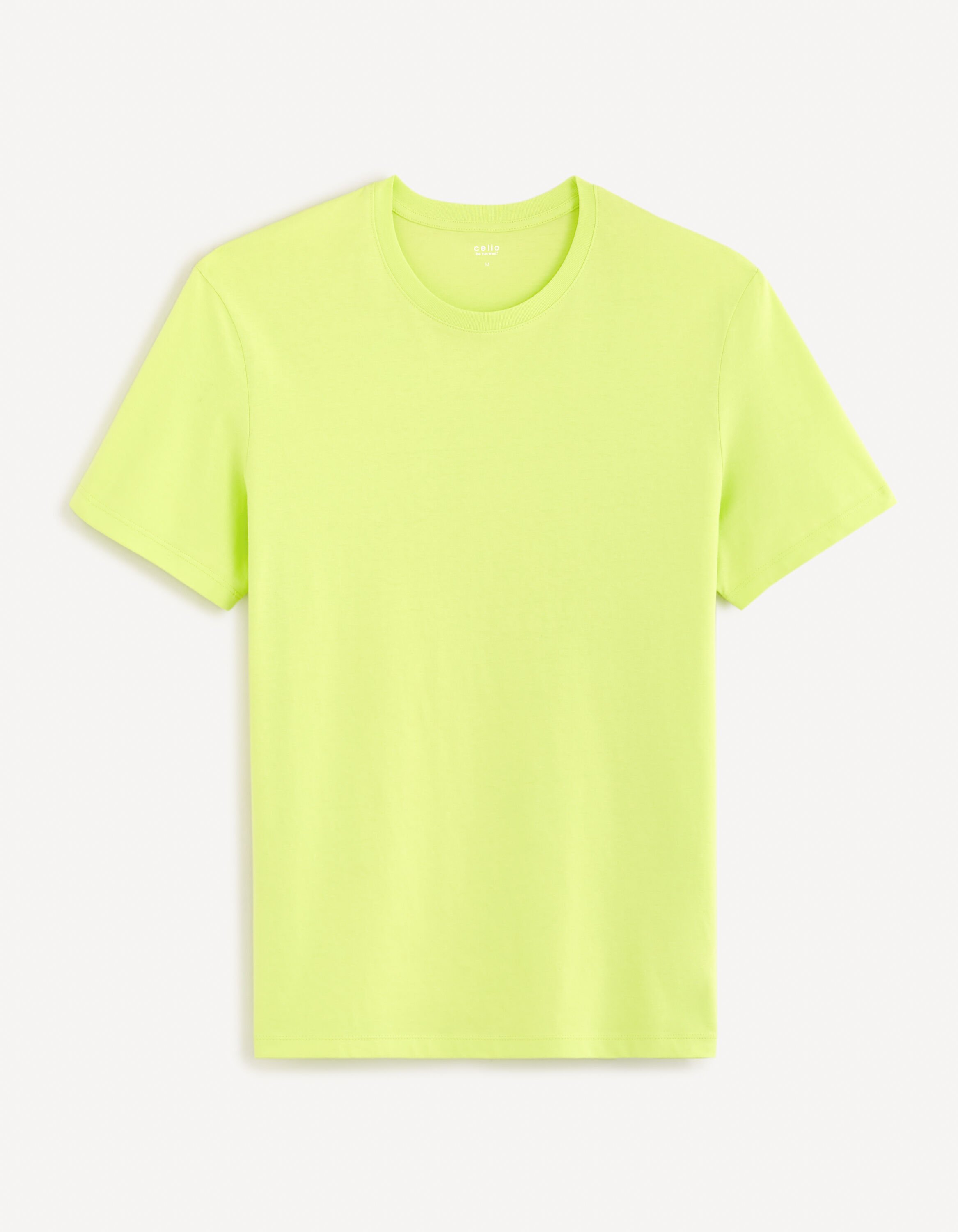 T-shirt col rond 100% coton - vert