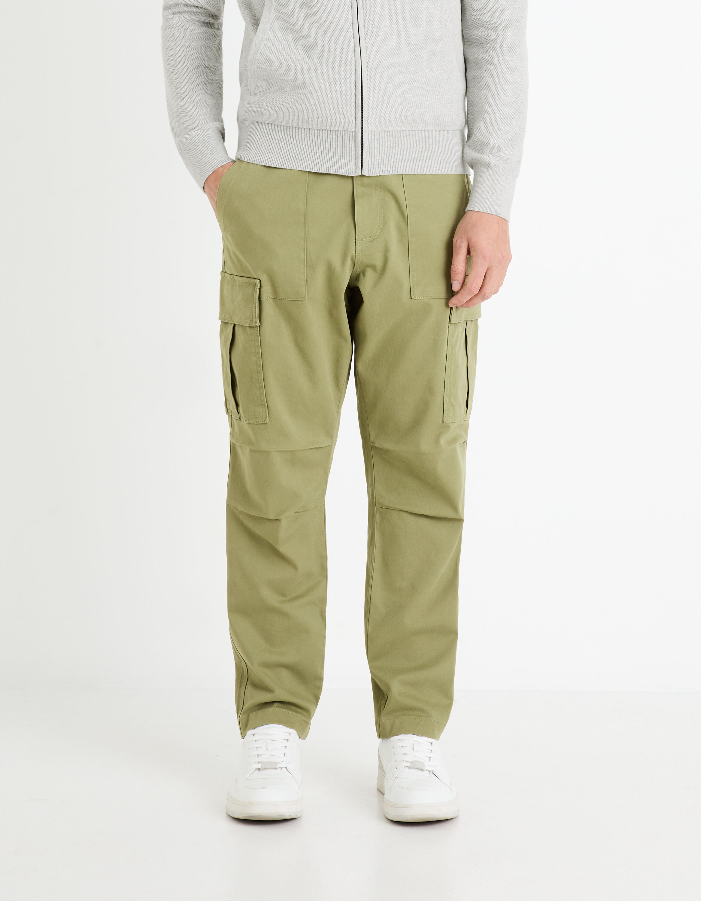 Pantalon cargo - vert clair