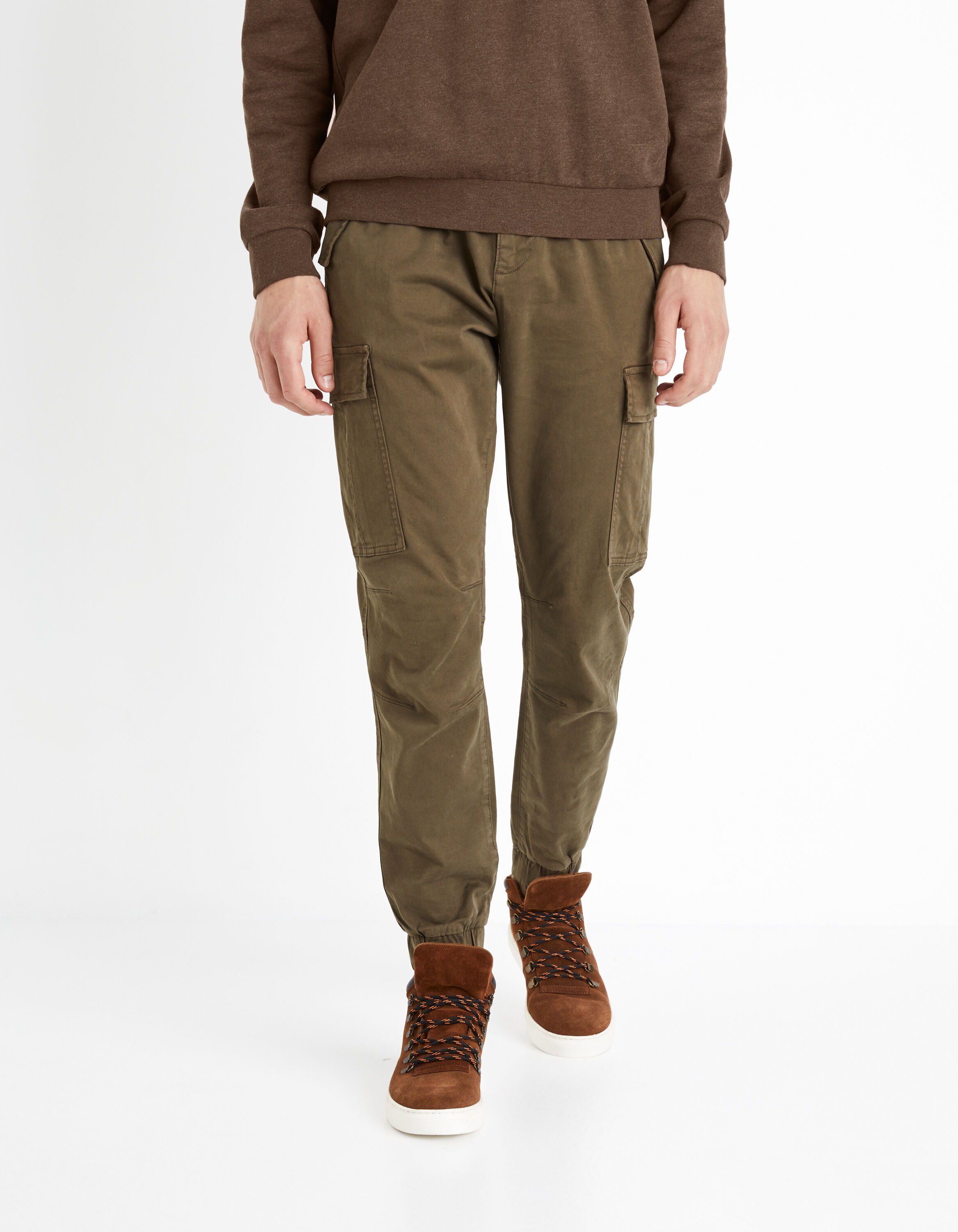 Pantalon cargo - kaki