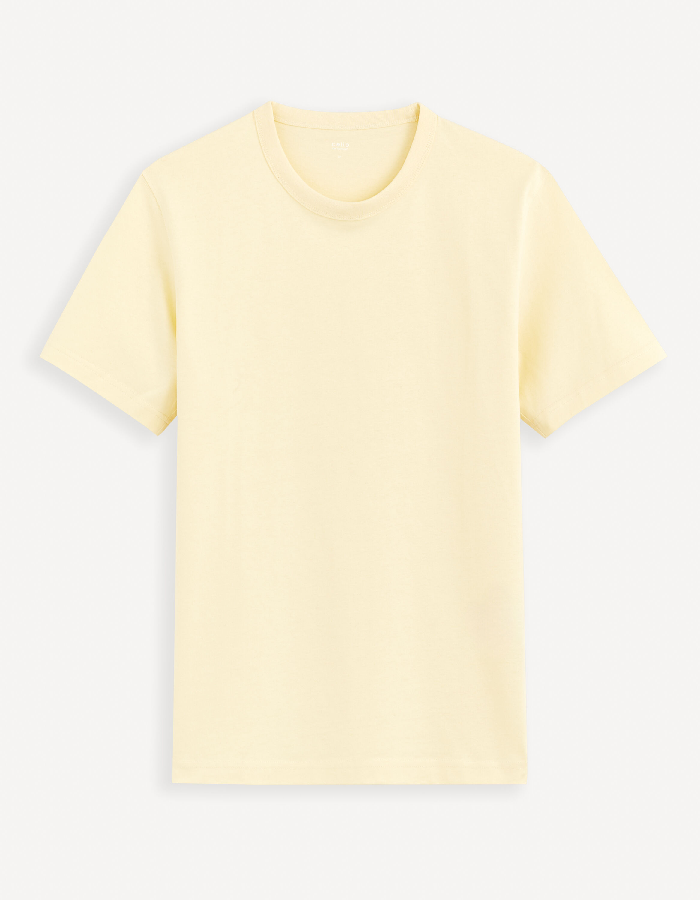 T-shirt boxy 100% coton - jaune