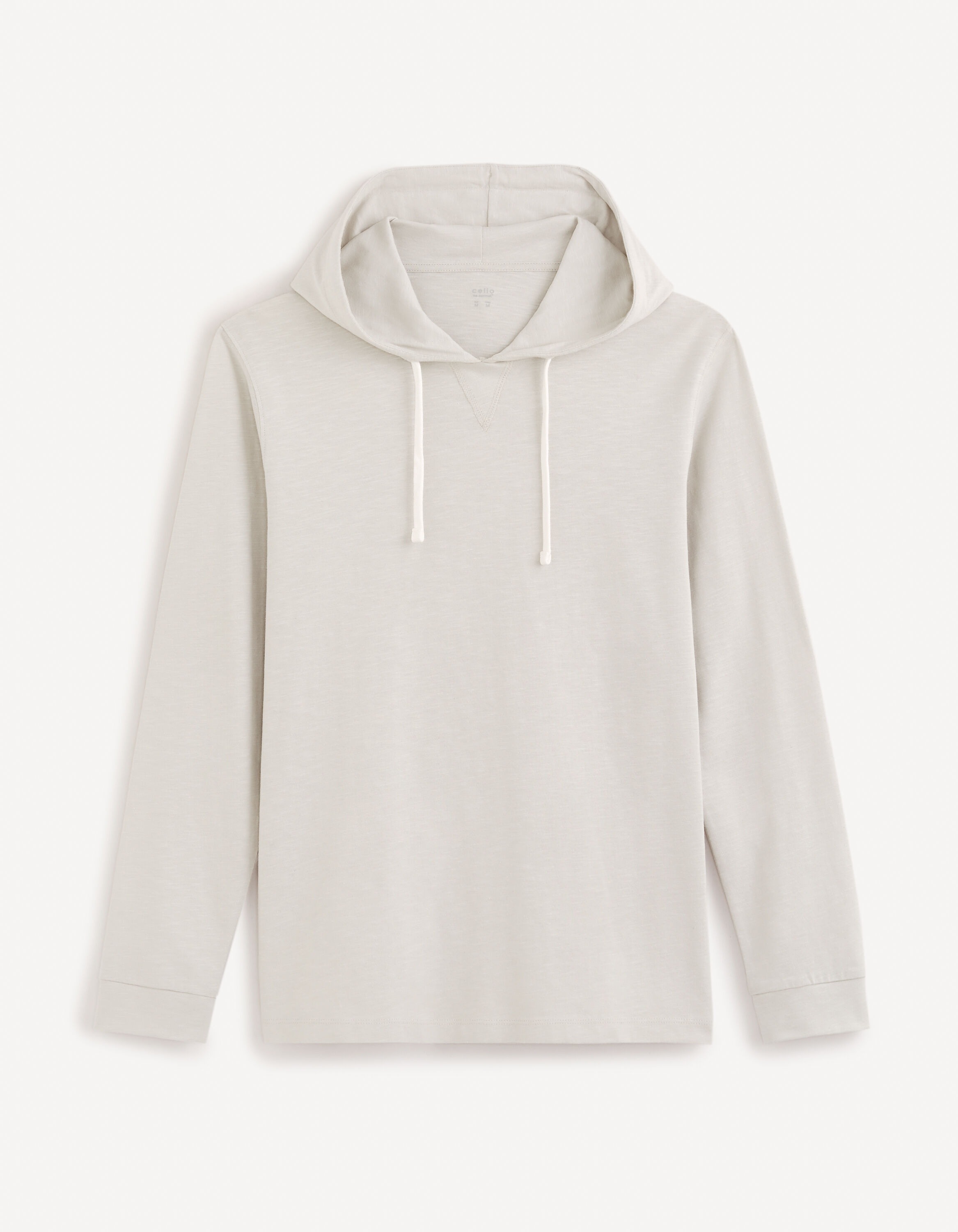 T-shirt manches longues 100% coton - blanc