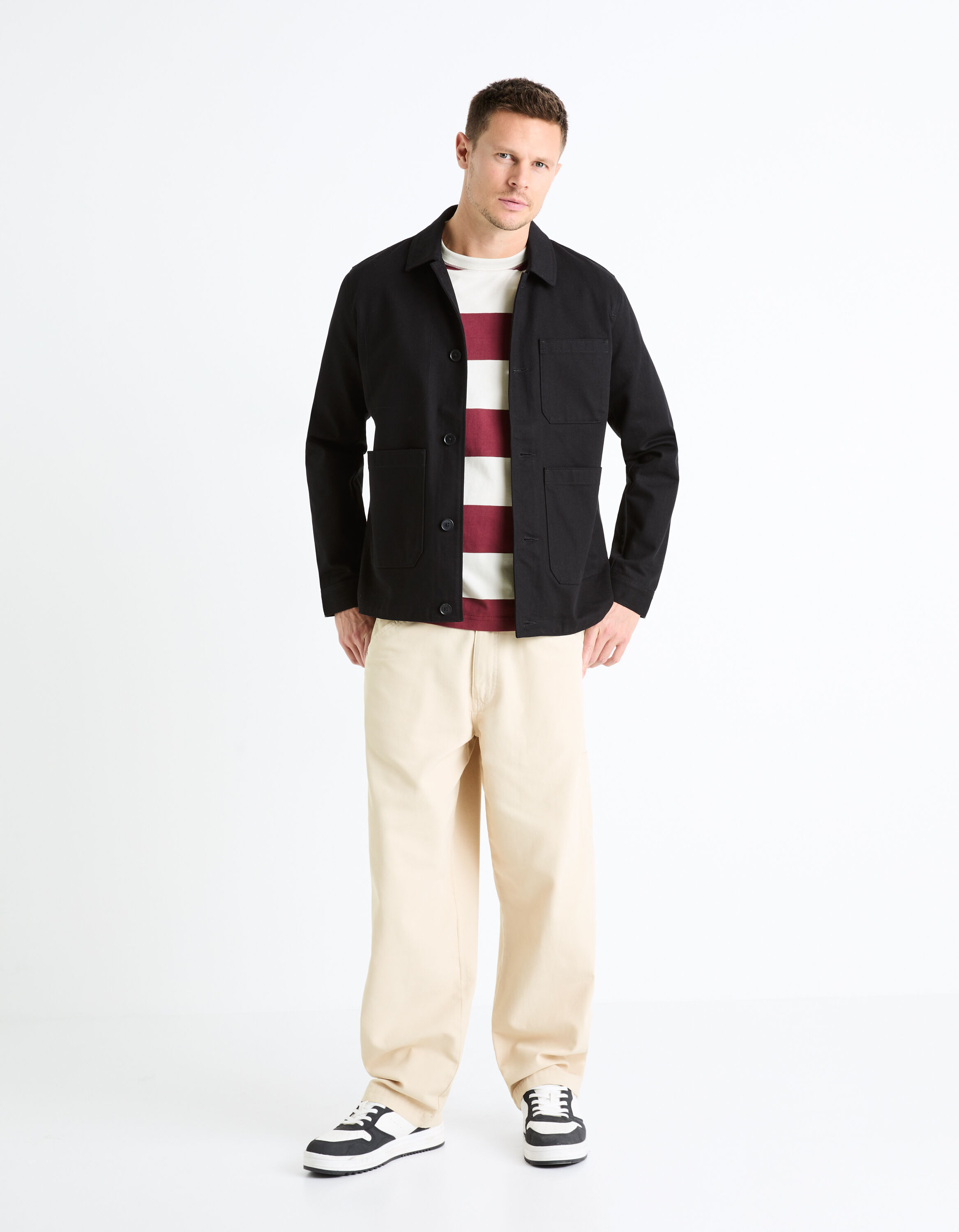 Veste en twill - noir