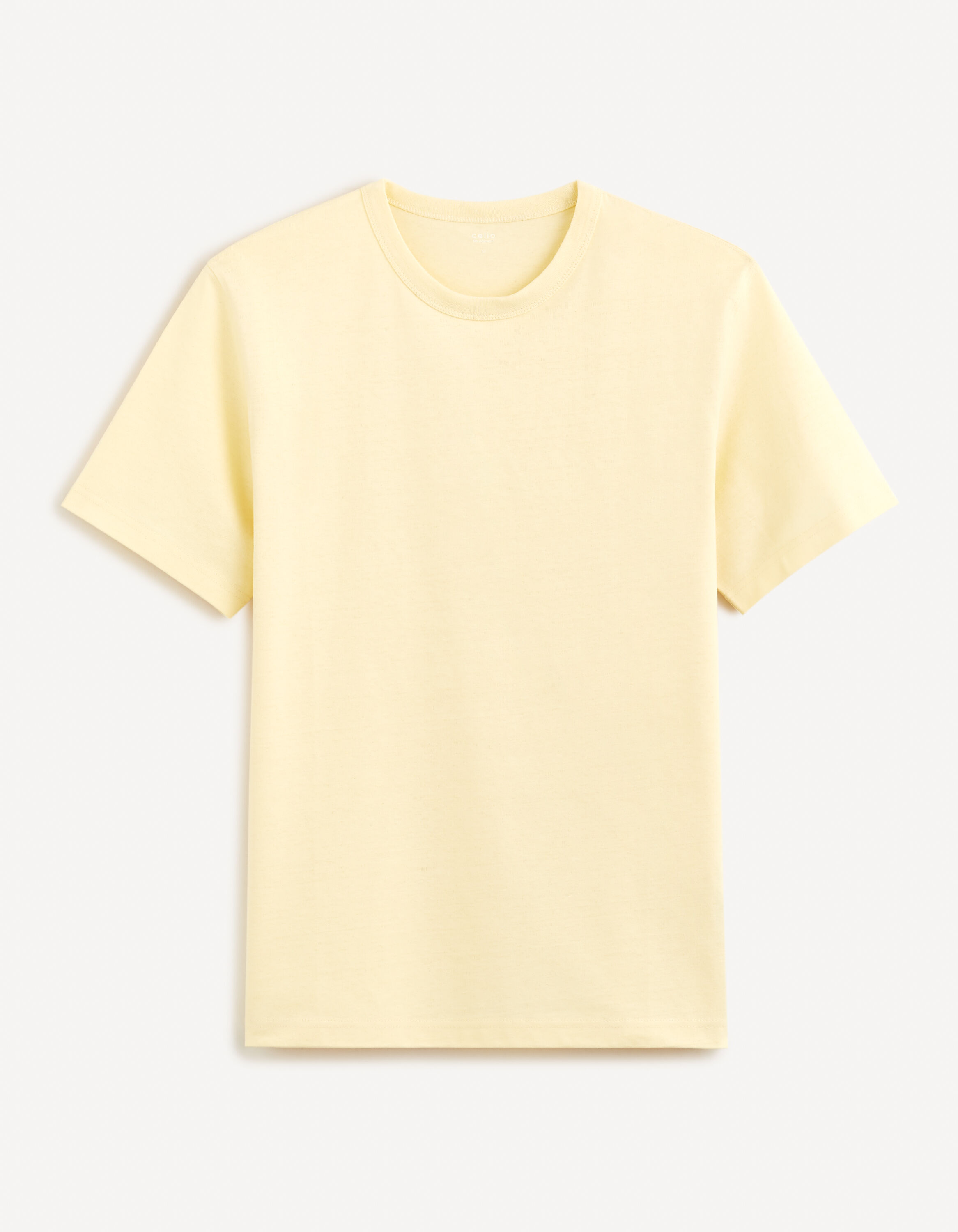 T-shirt boxy 100% coton - jaune