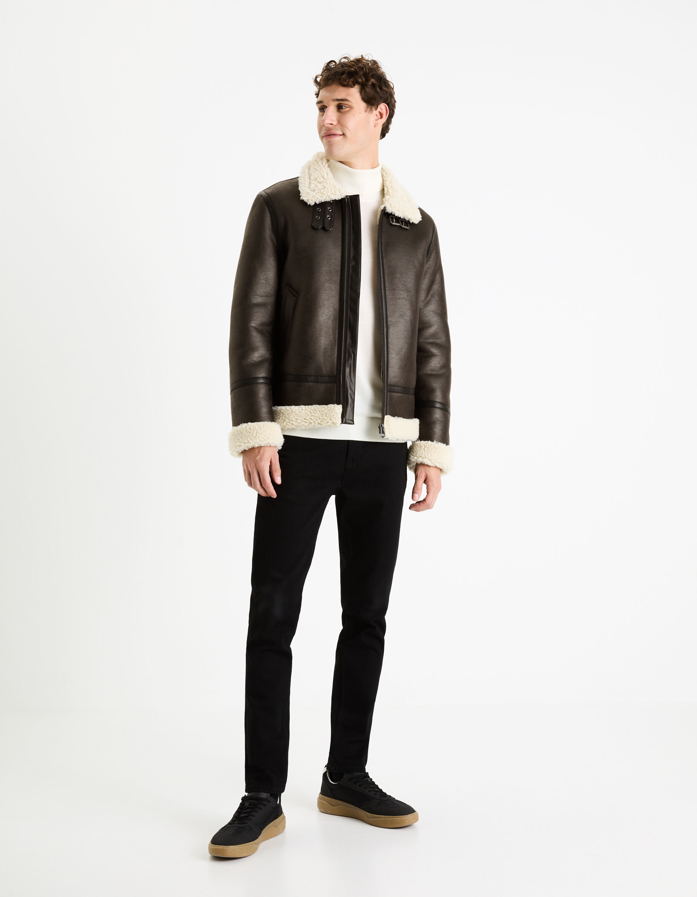 Bombardier doubl&eacute; sherpa - marron