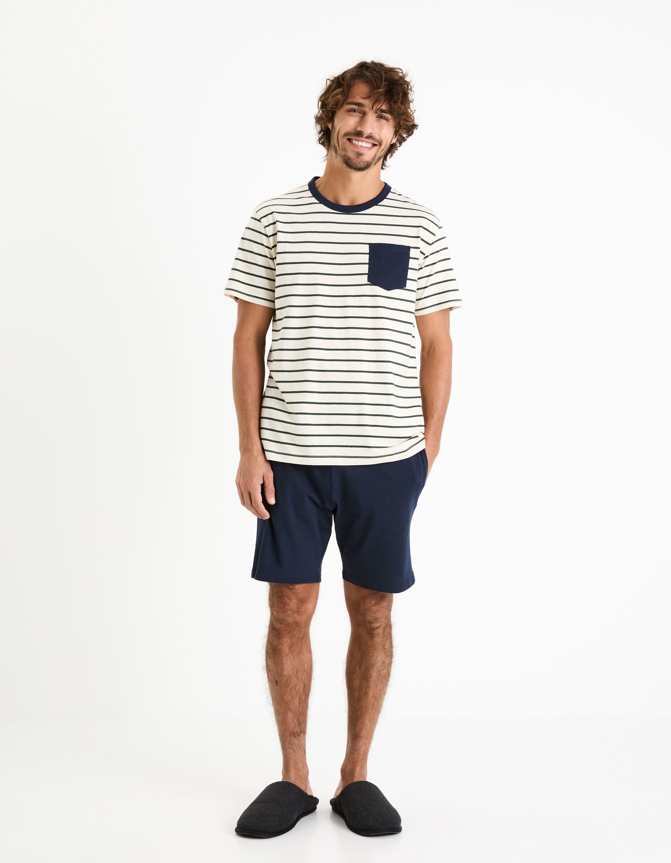 Pyjama 100% coton - vert