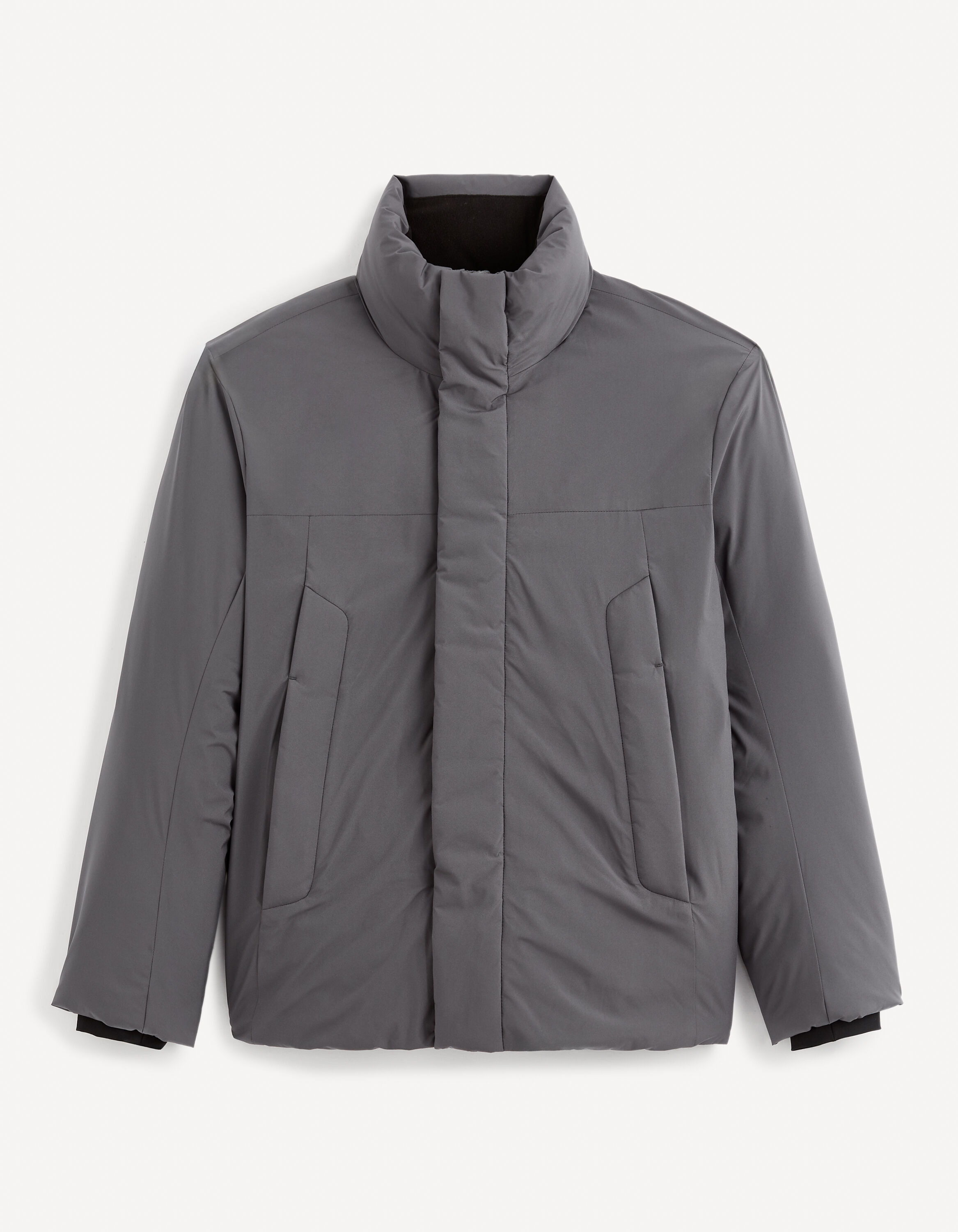 Doudoune col montant - gris