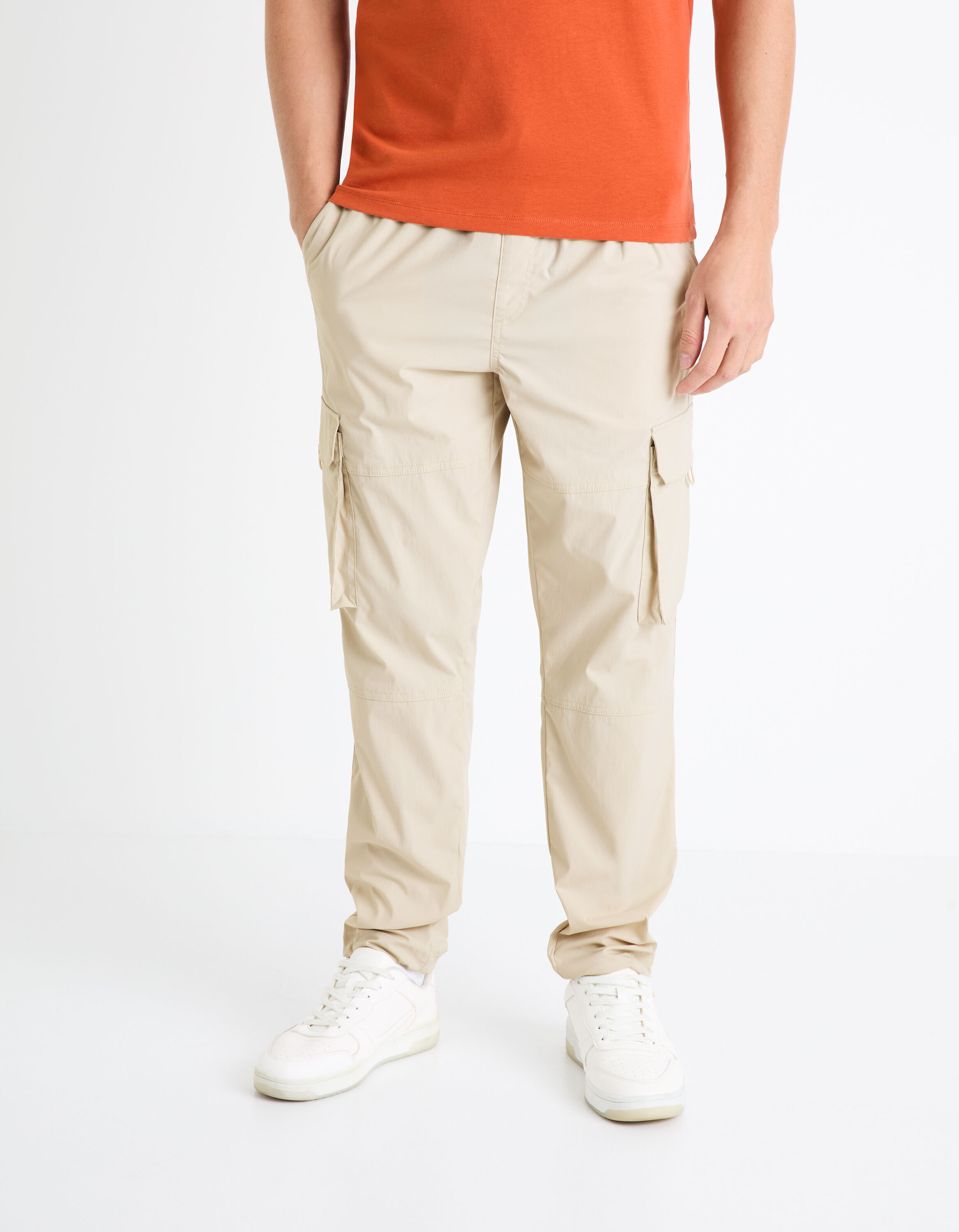 Pantalon cargo - beige