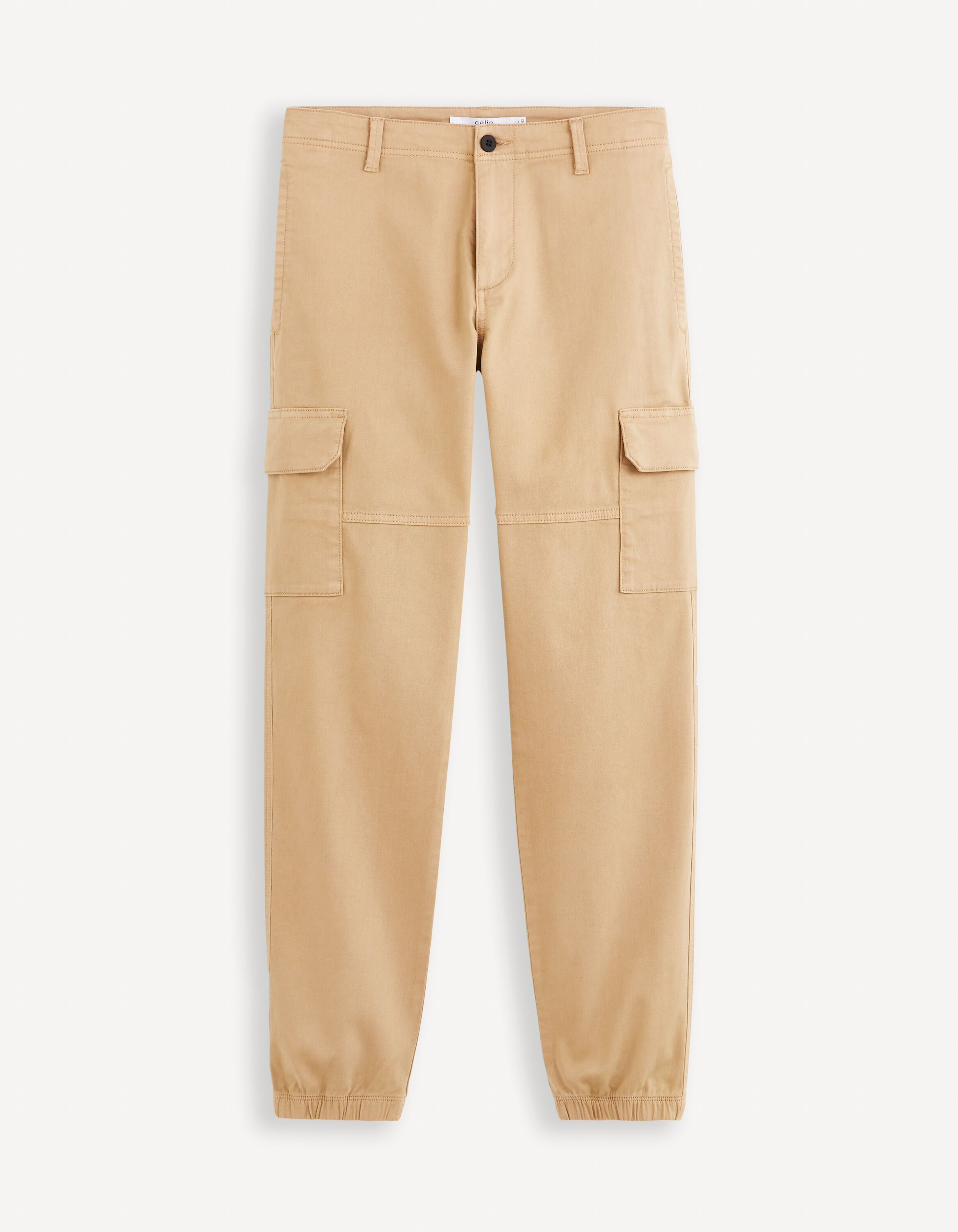 Pantalon slim cargo - sable