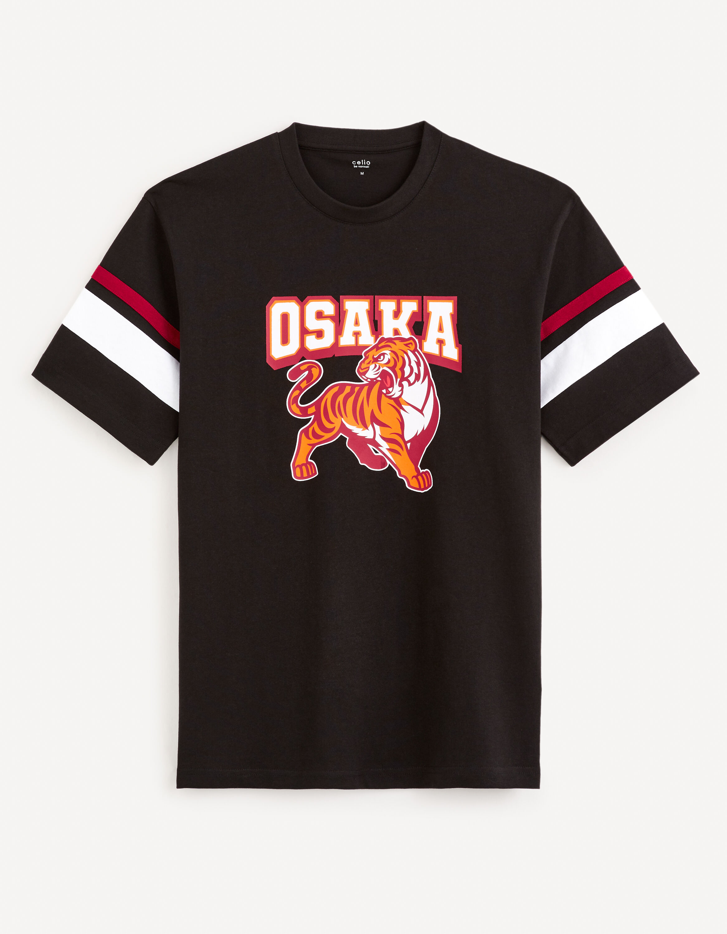 T-shirt col rond 100% coton - noir