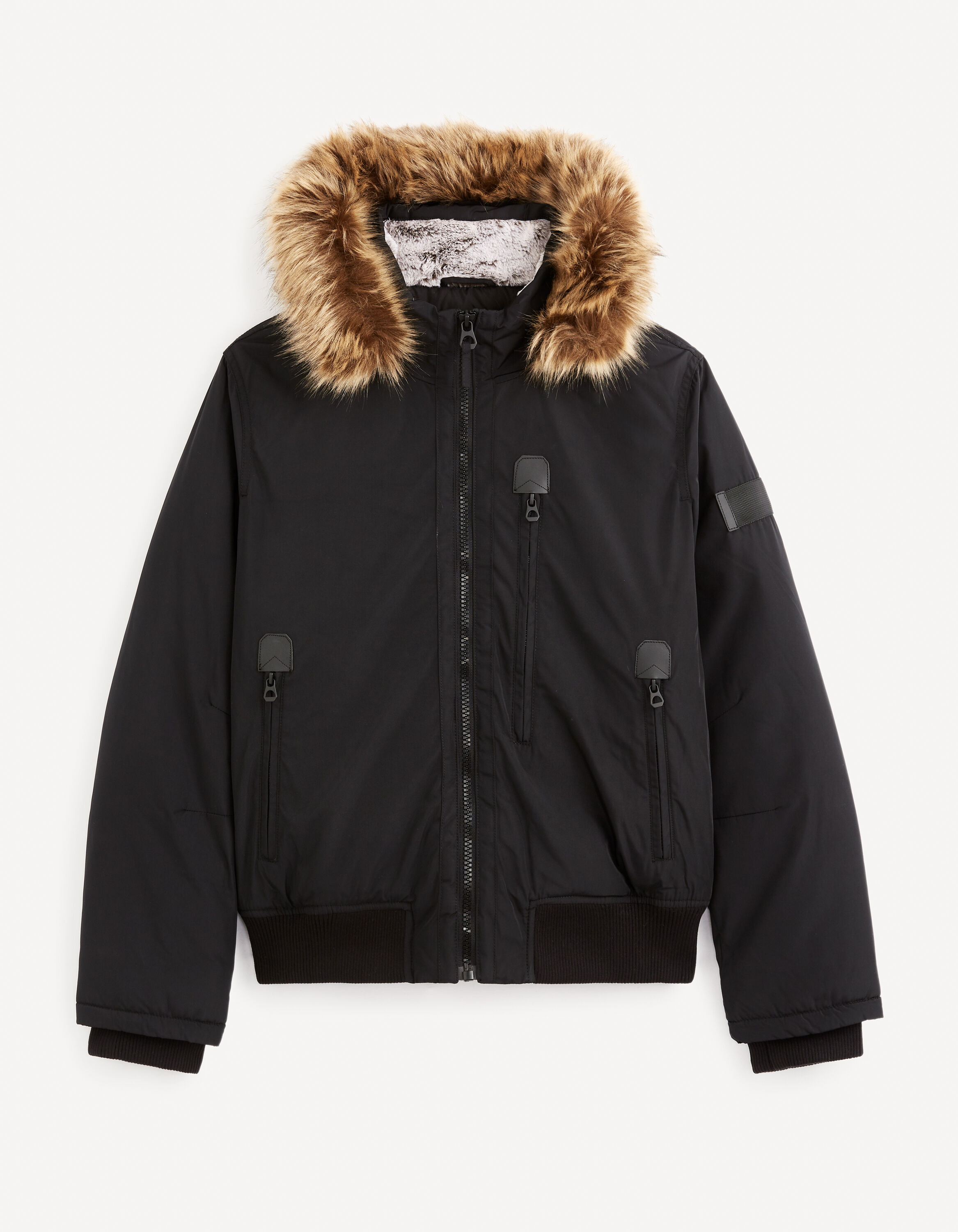 Doudoune &agrave; capuche - noir