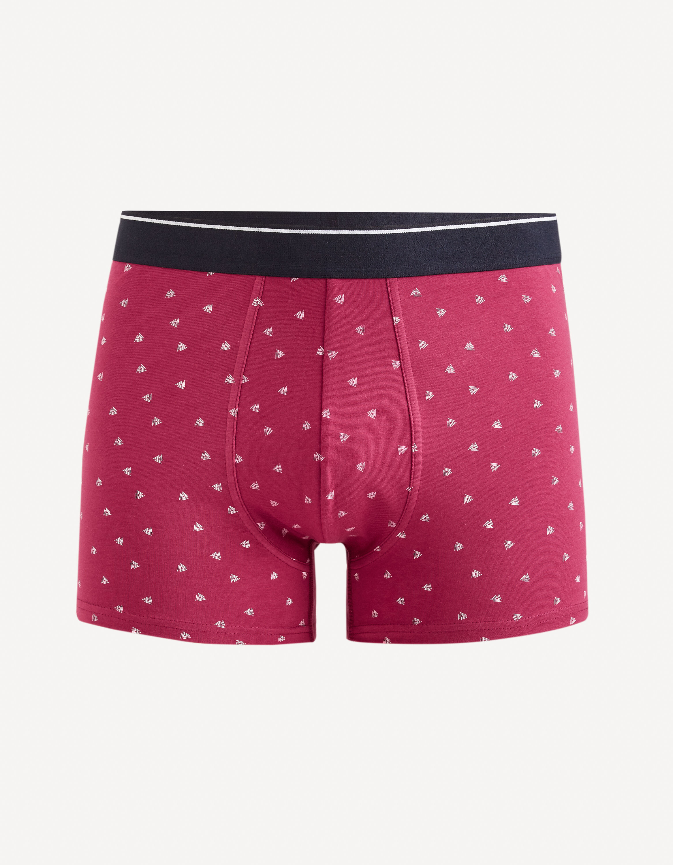 Boxer en coton stretch - bordeaux