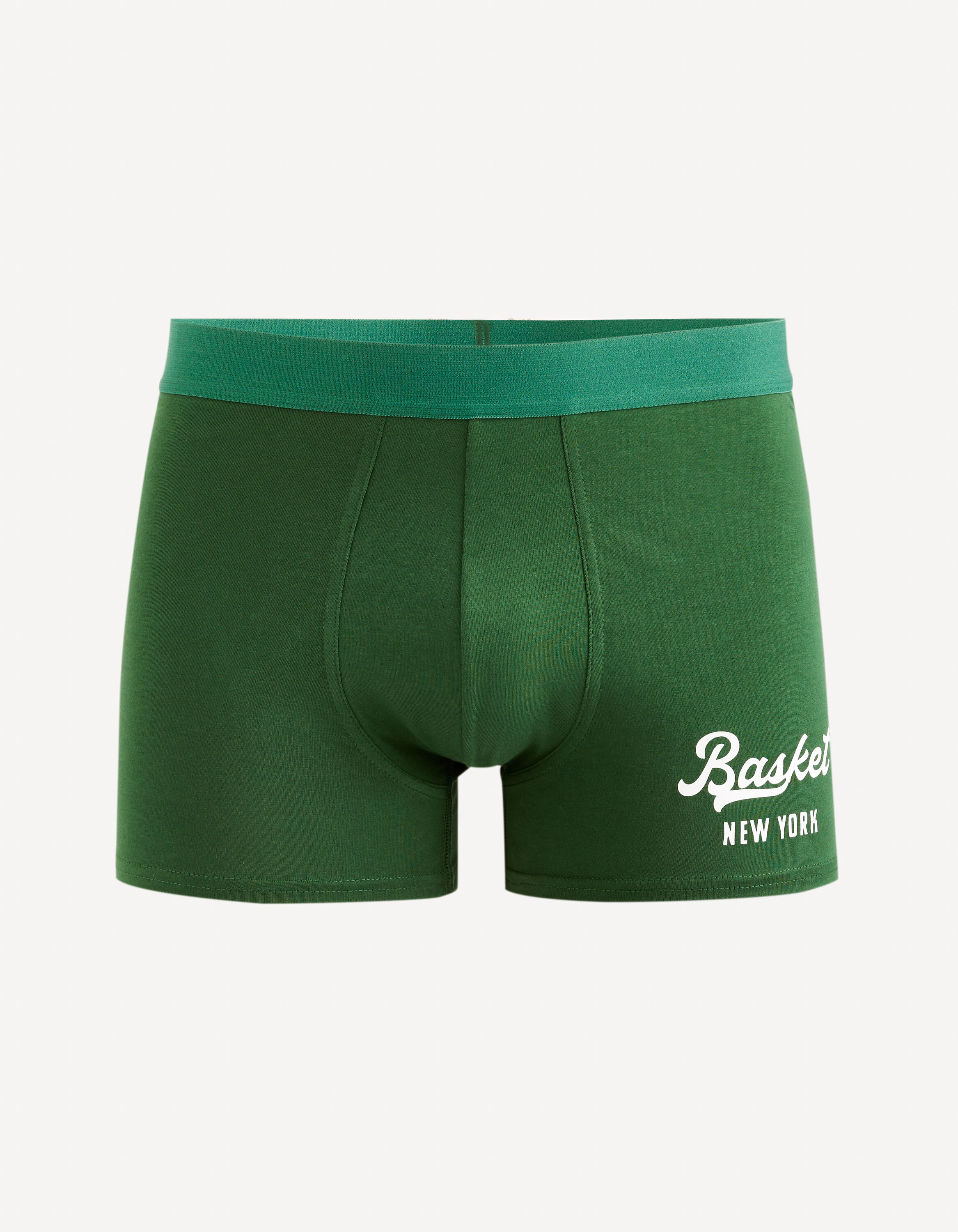 Boxer en coton stretch - vert