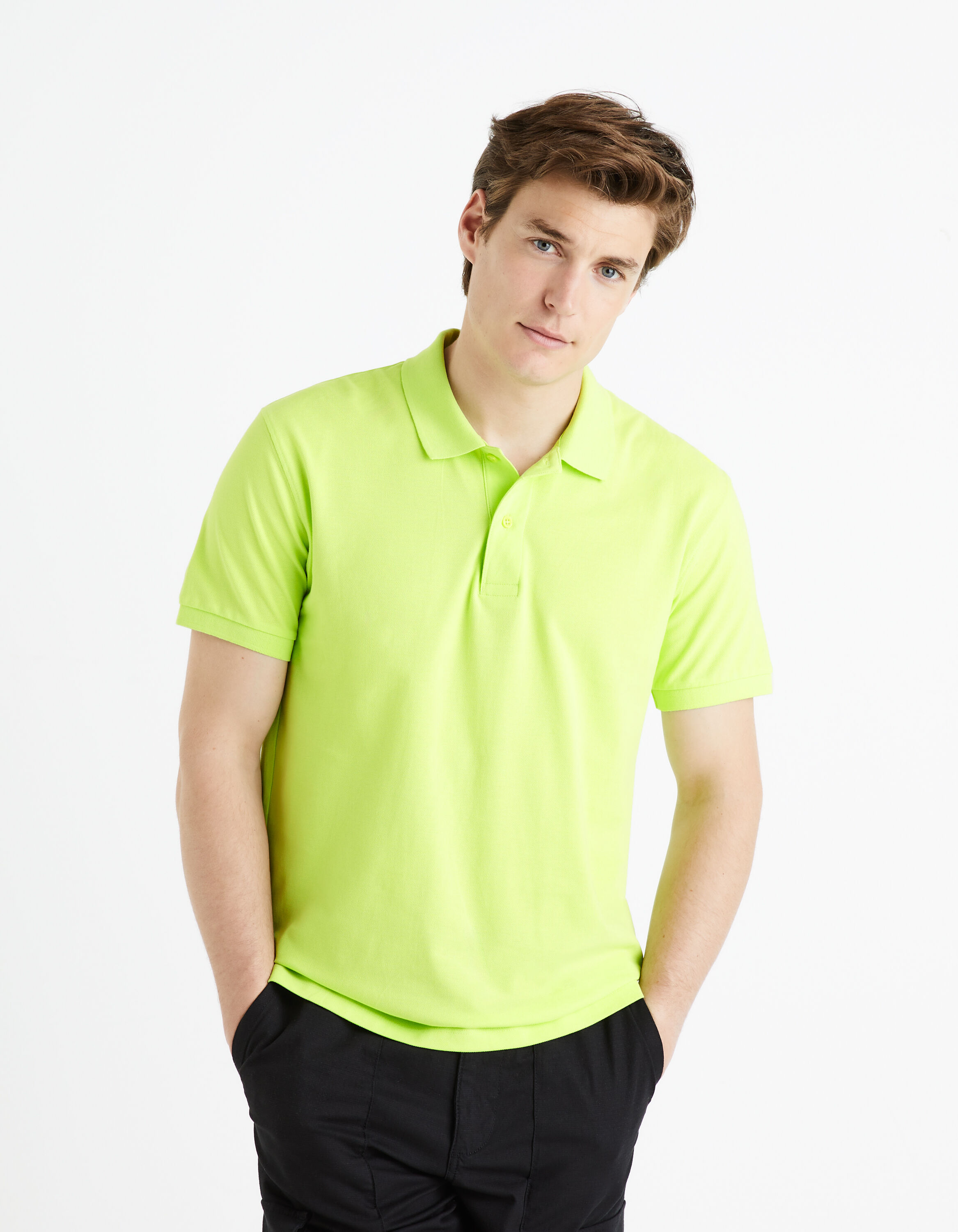 Polo piqu&eacute; 100% coton - vert