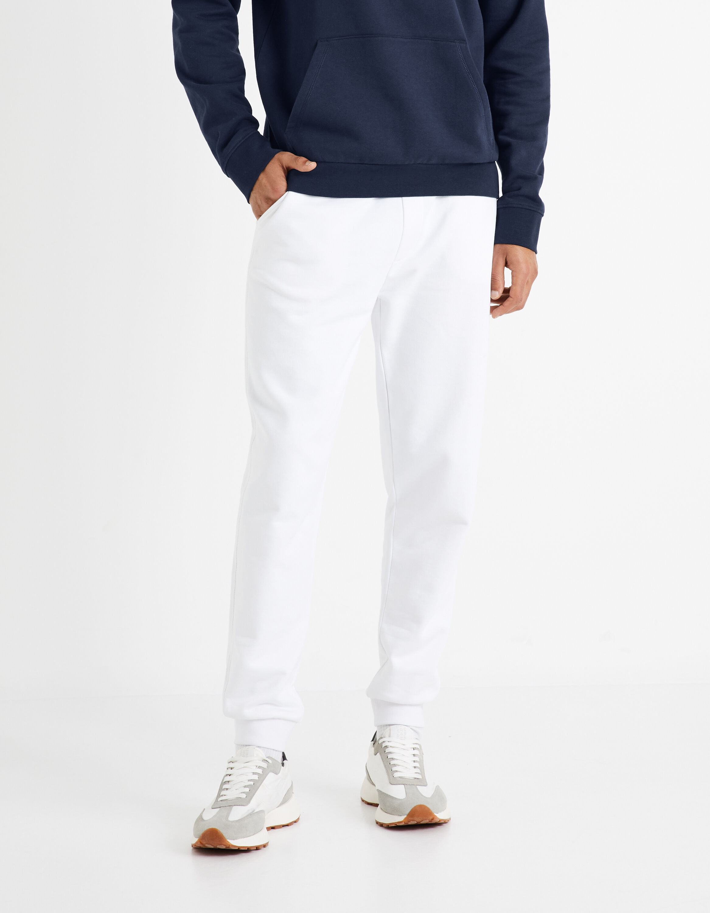 Jogging 100% coton - blanc