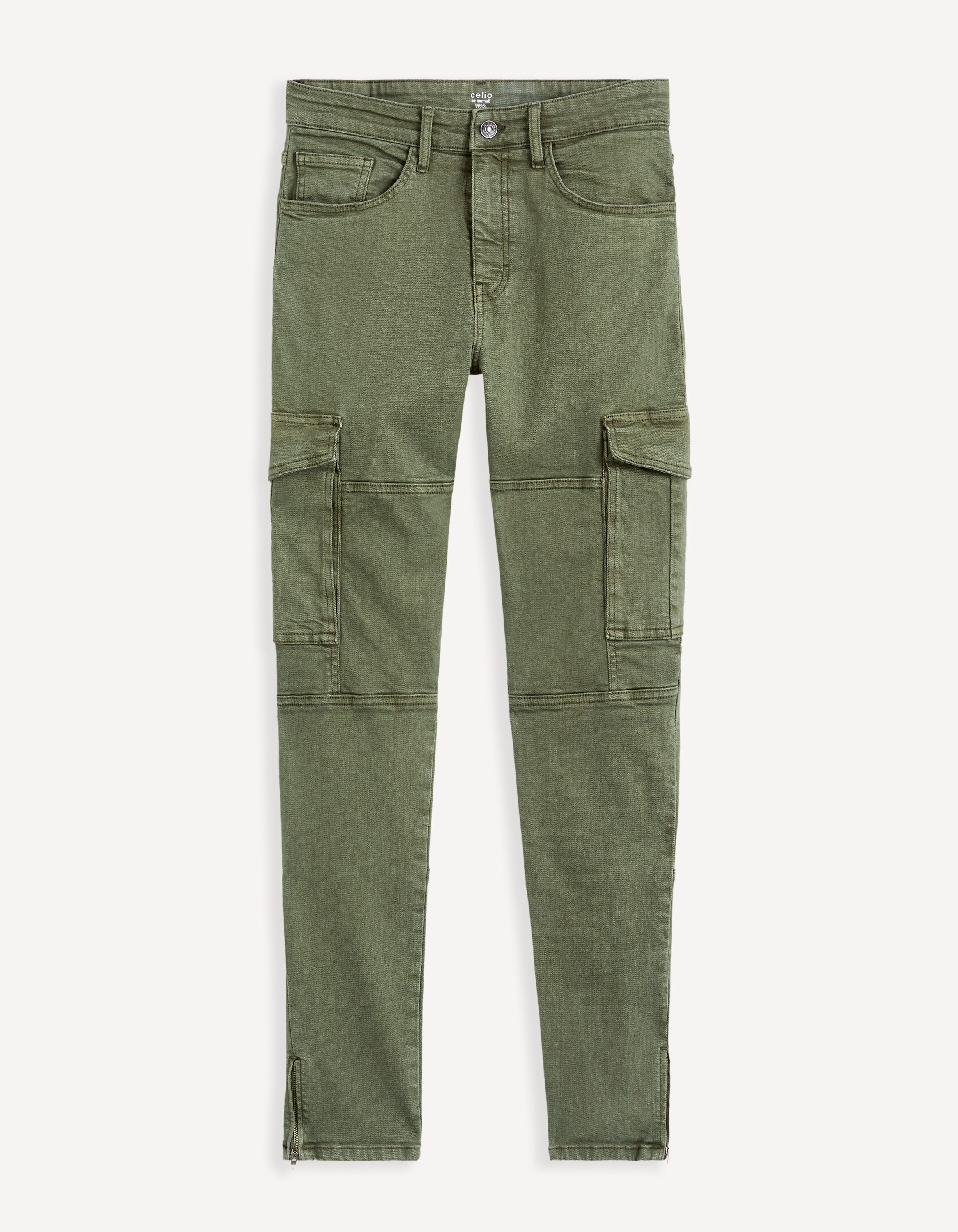 Pantalon cargo skinny - kaki
