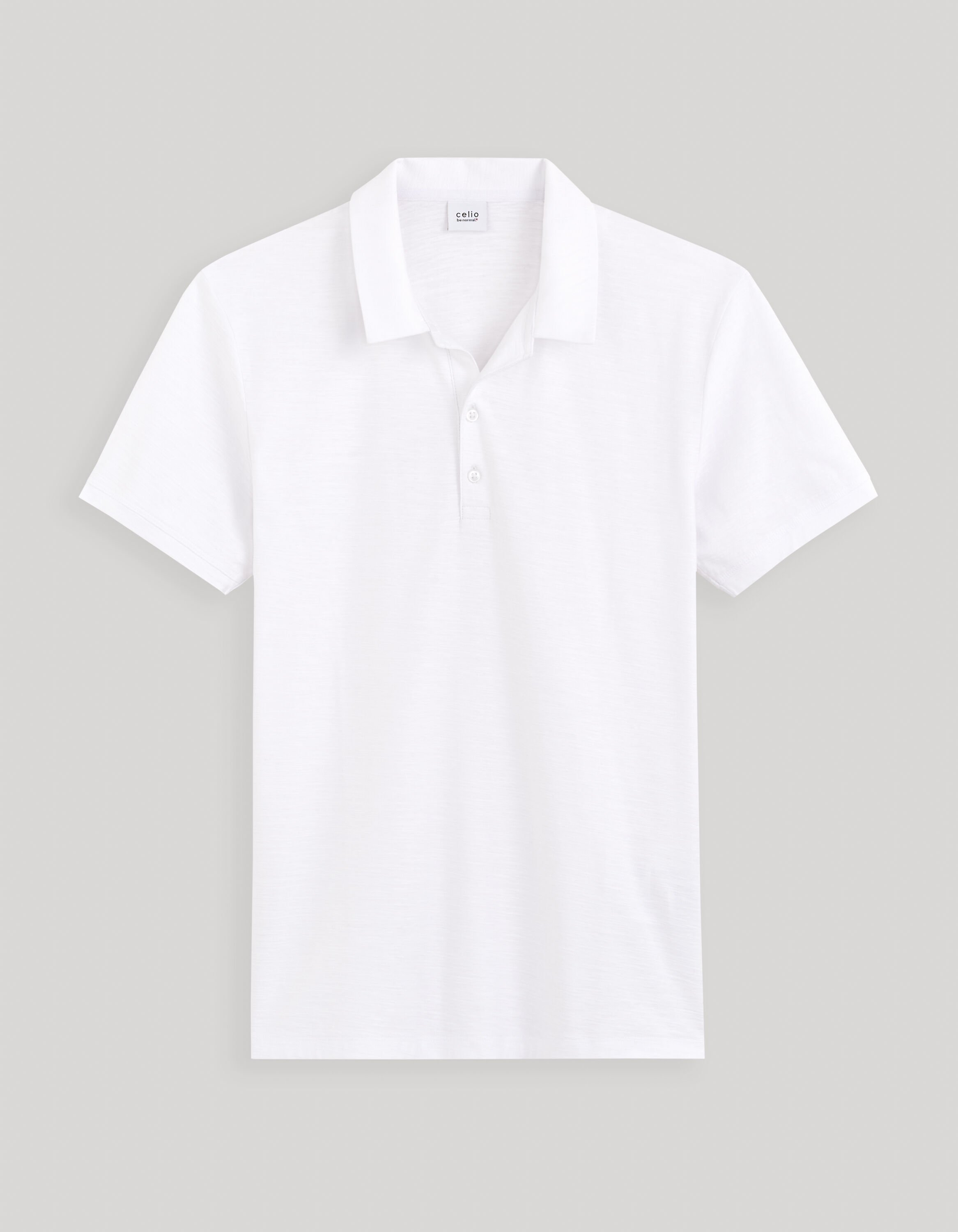 Polo col cubain - blanc