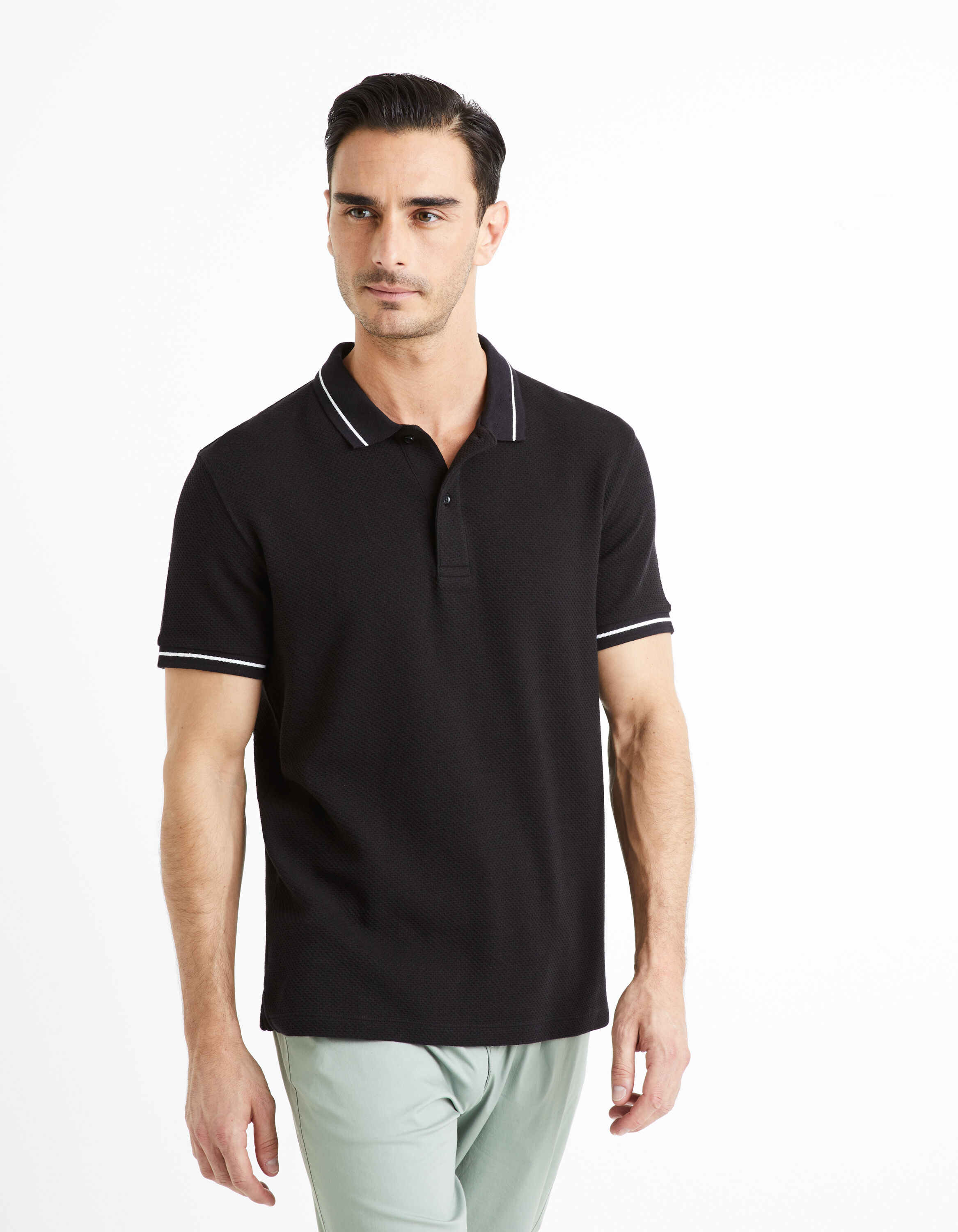 Polo 100% coton - noir