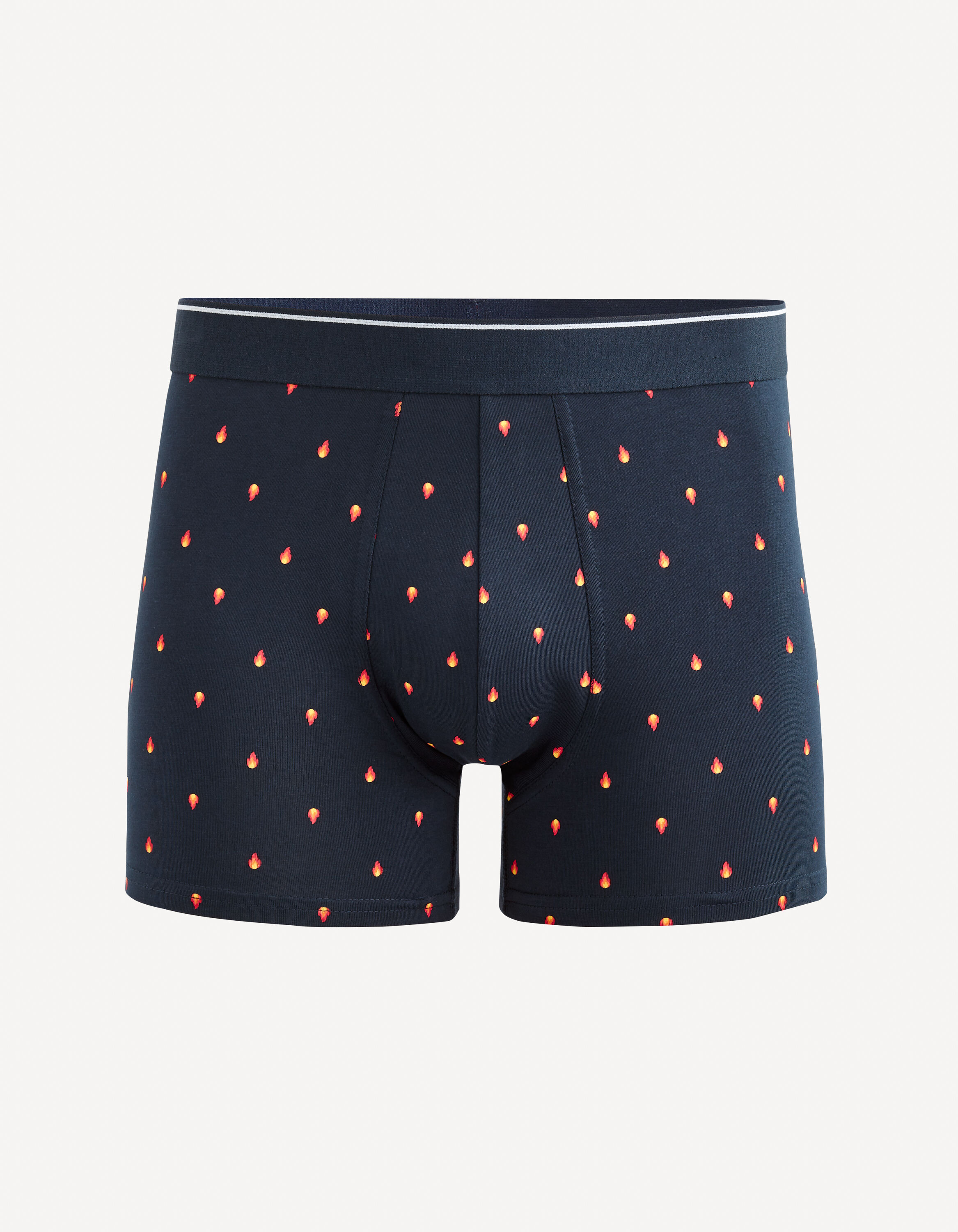 Boxer en coton stretch - marine