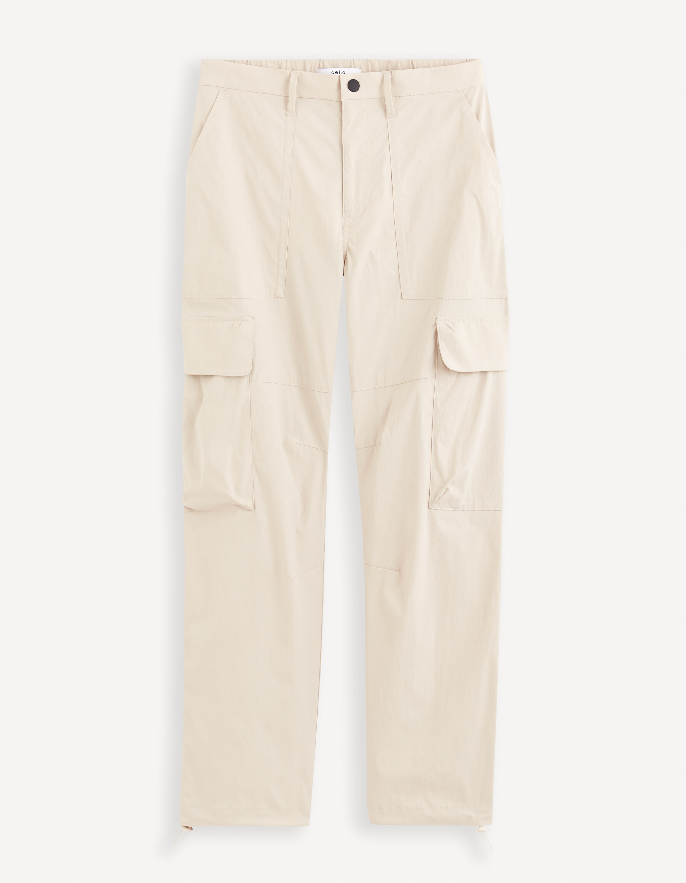 Pantalon cargo large - beige