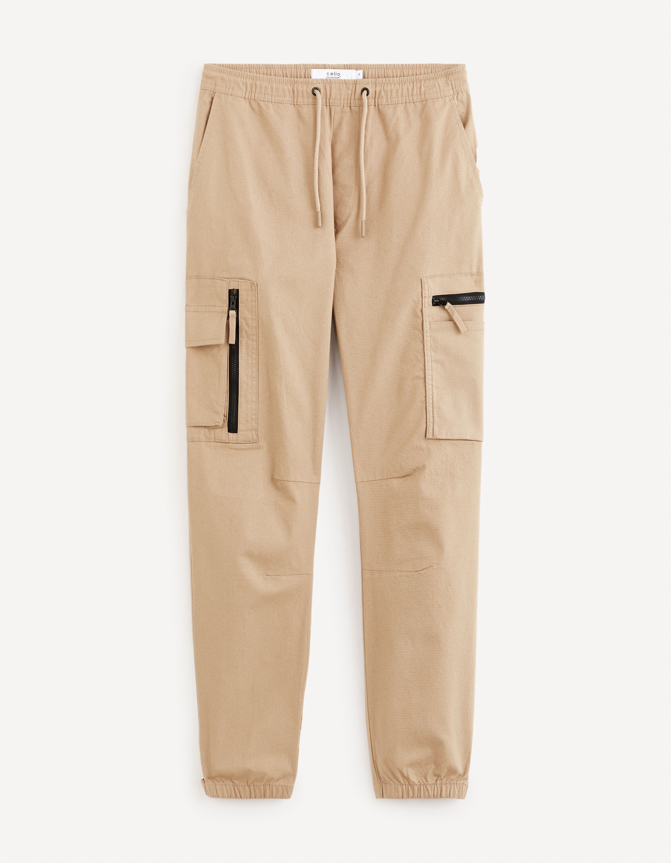 Pantalon cargo straight - beige