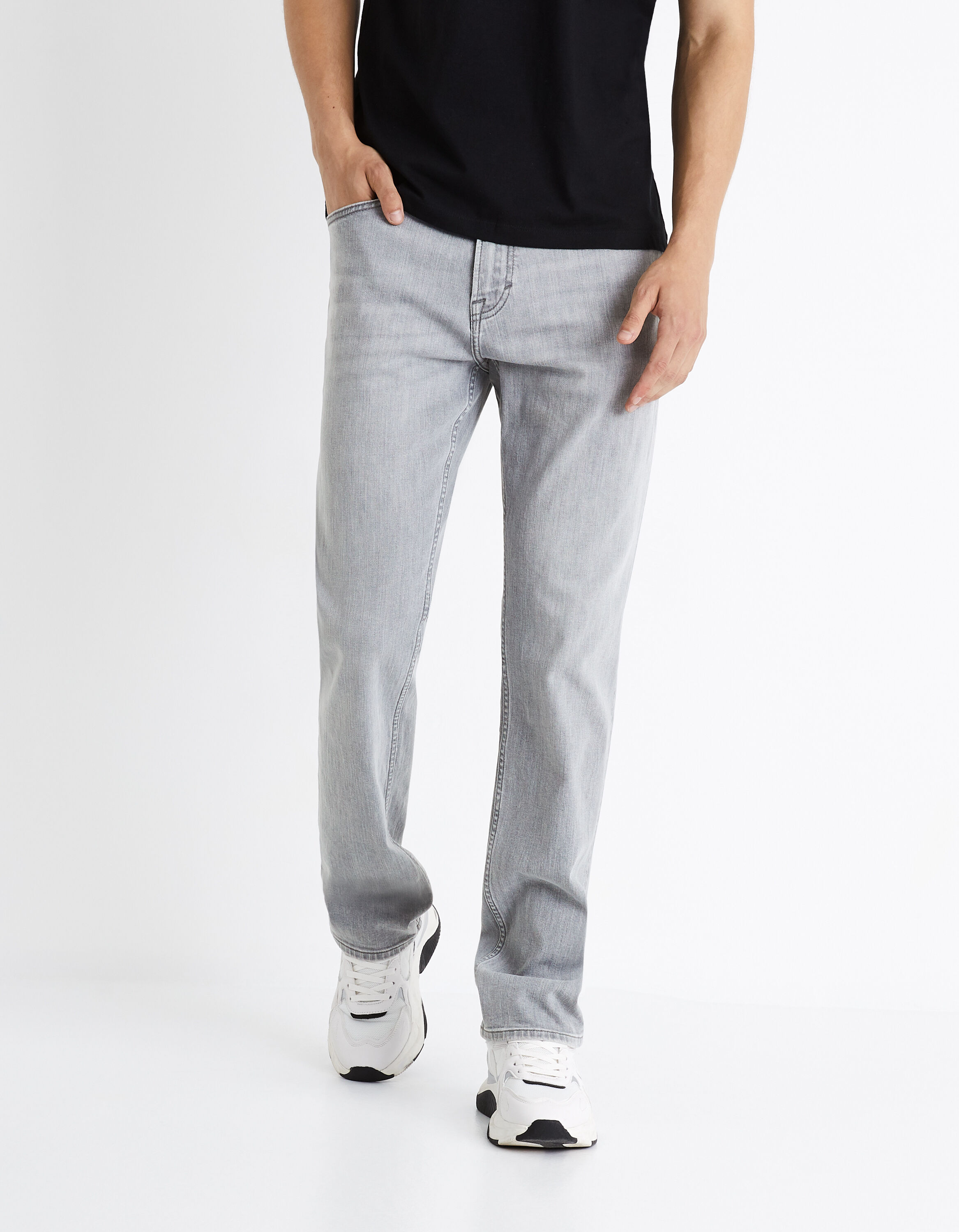 Jean straight C15 3 longueurs - gris