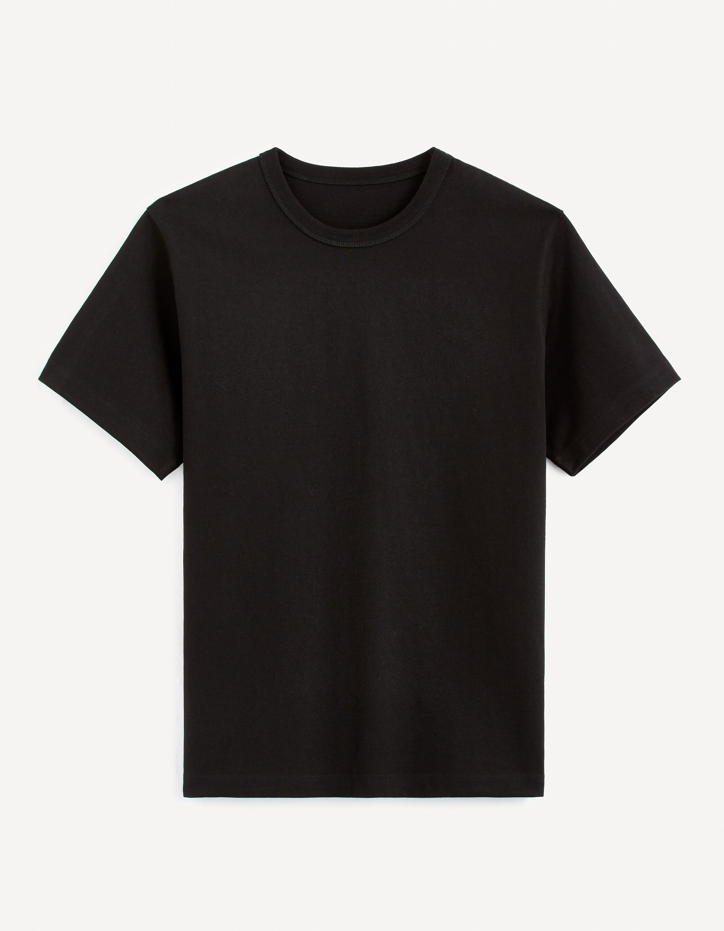 T-shirt boxy 100% coton - noir