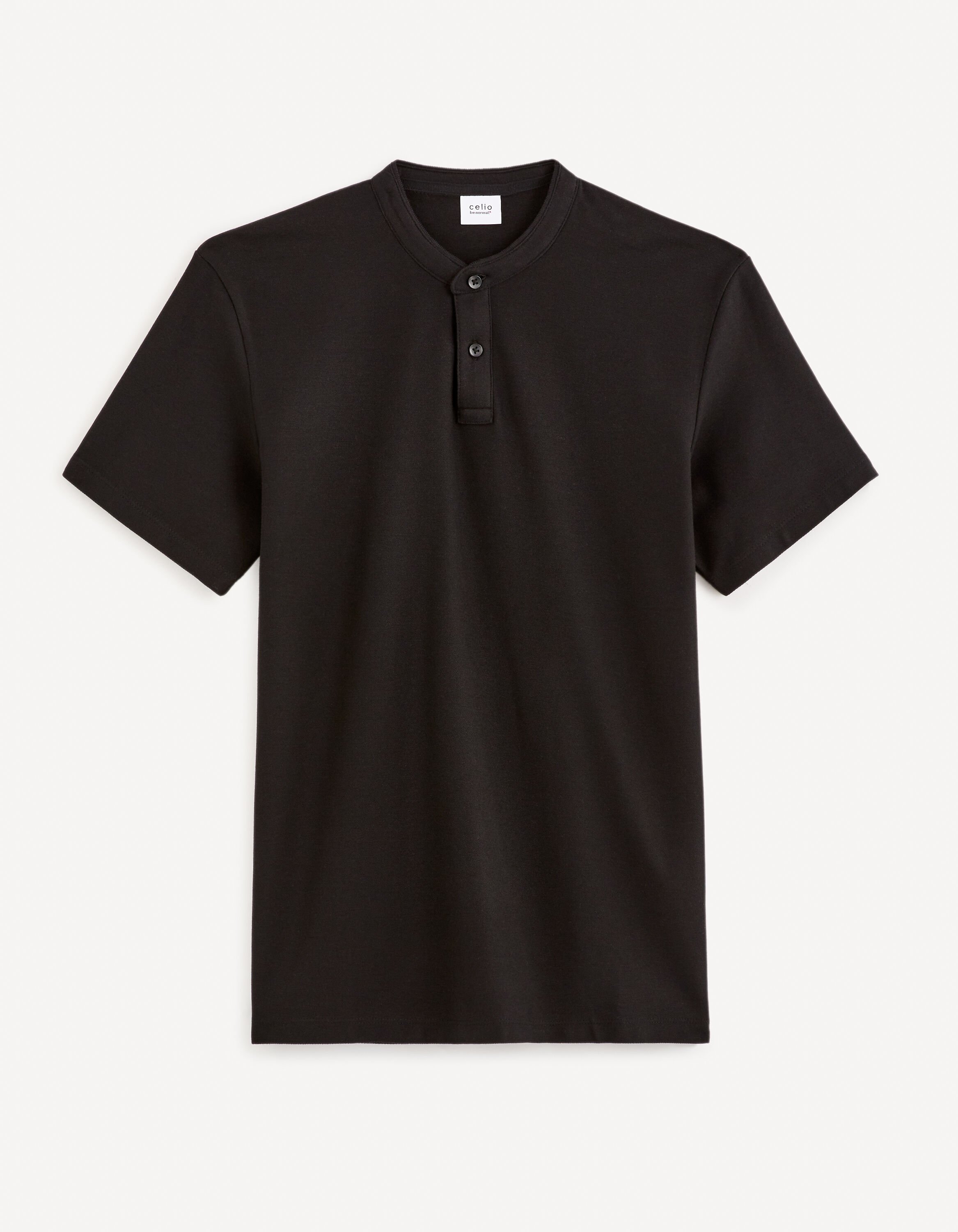 Polo piqu&eacute; 100% coton - noir