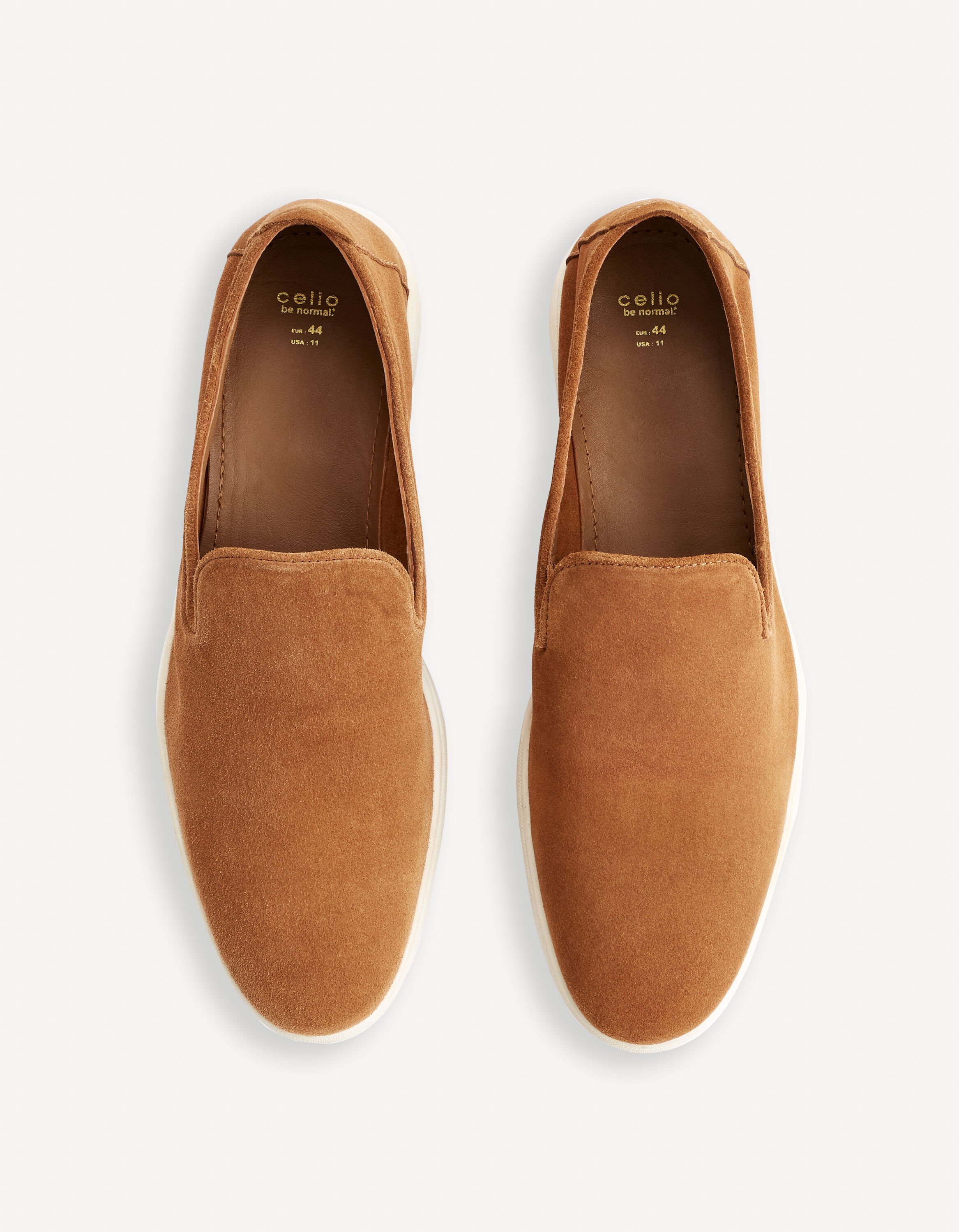 Mocassins 100% cuir - camel