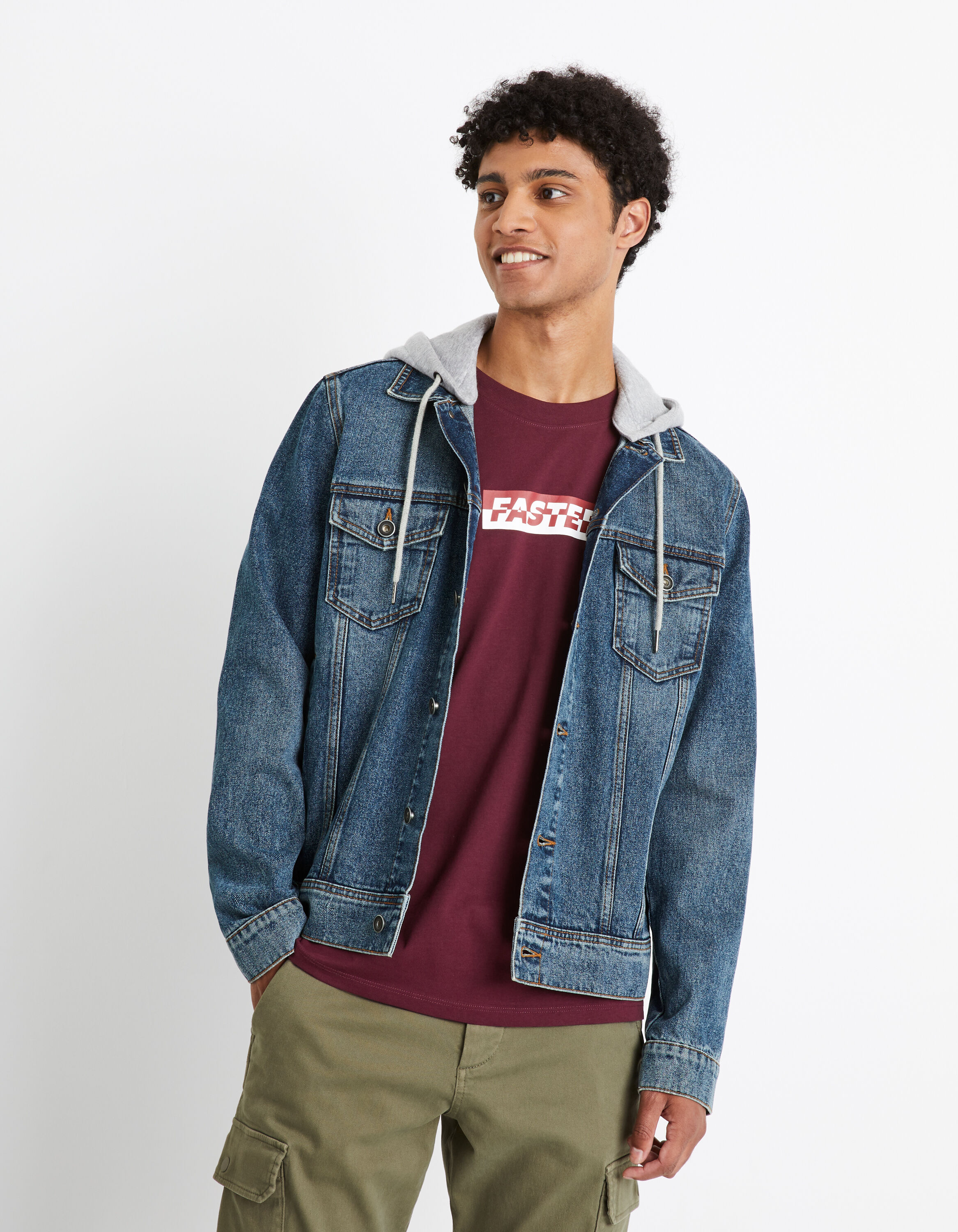 Blouson en denim - bleu