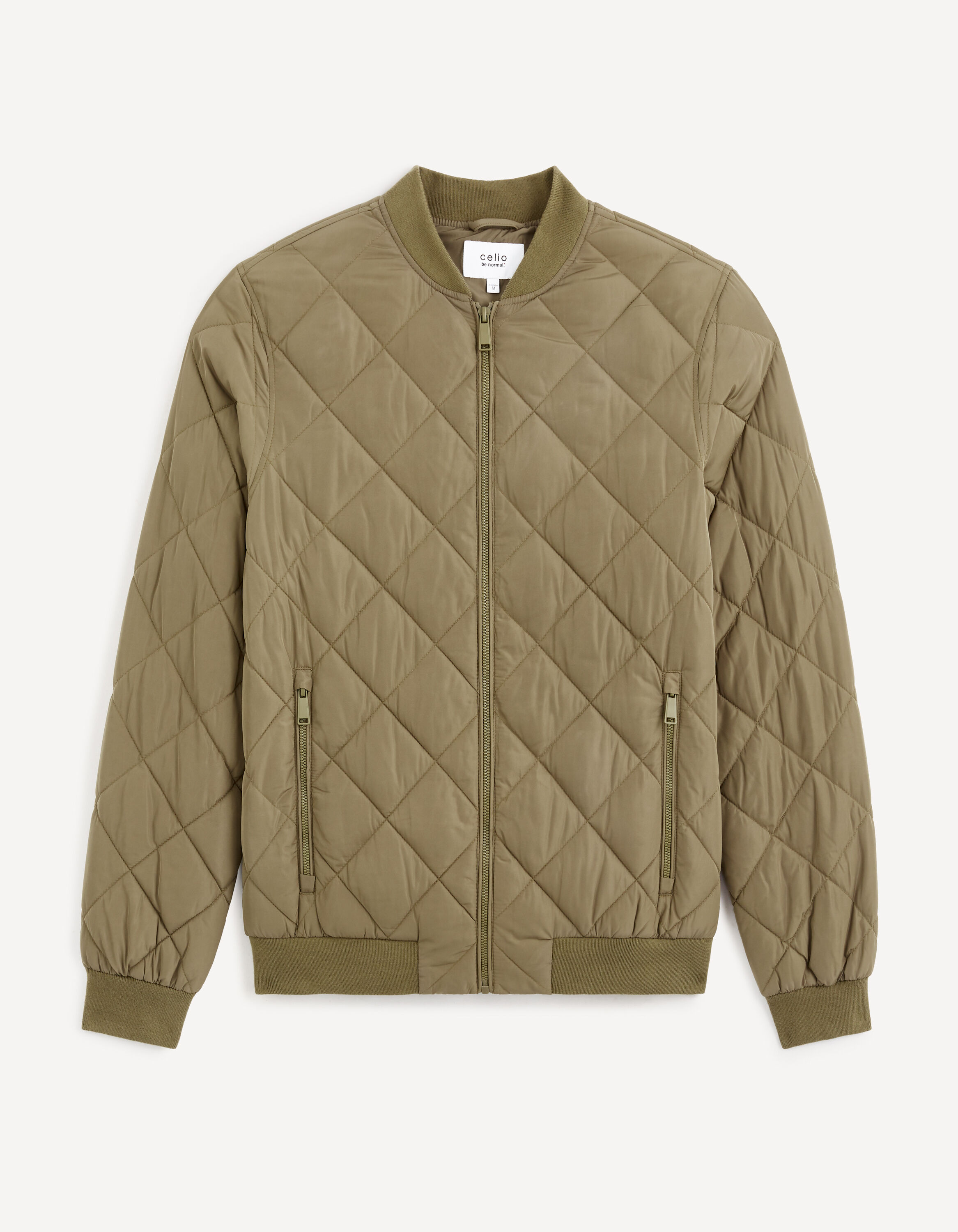 Bomber matelass&eacute; - kaki