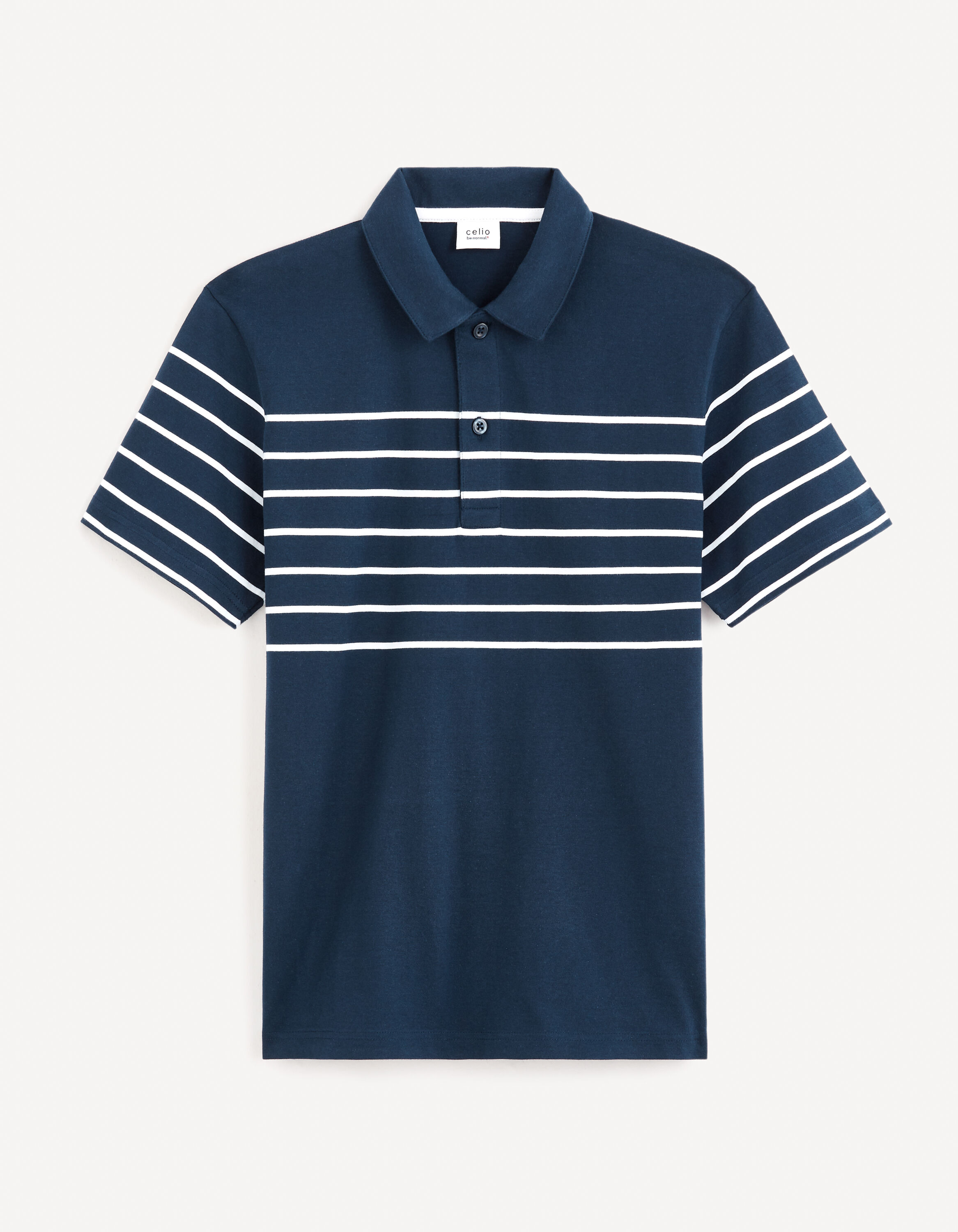 Polo 100% coton - bleu marine