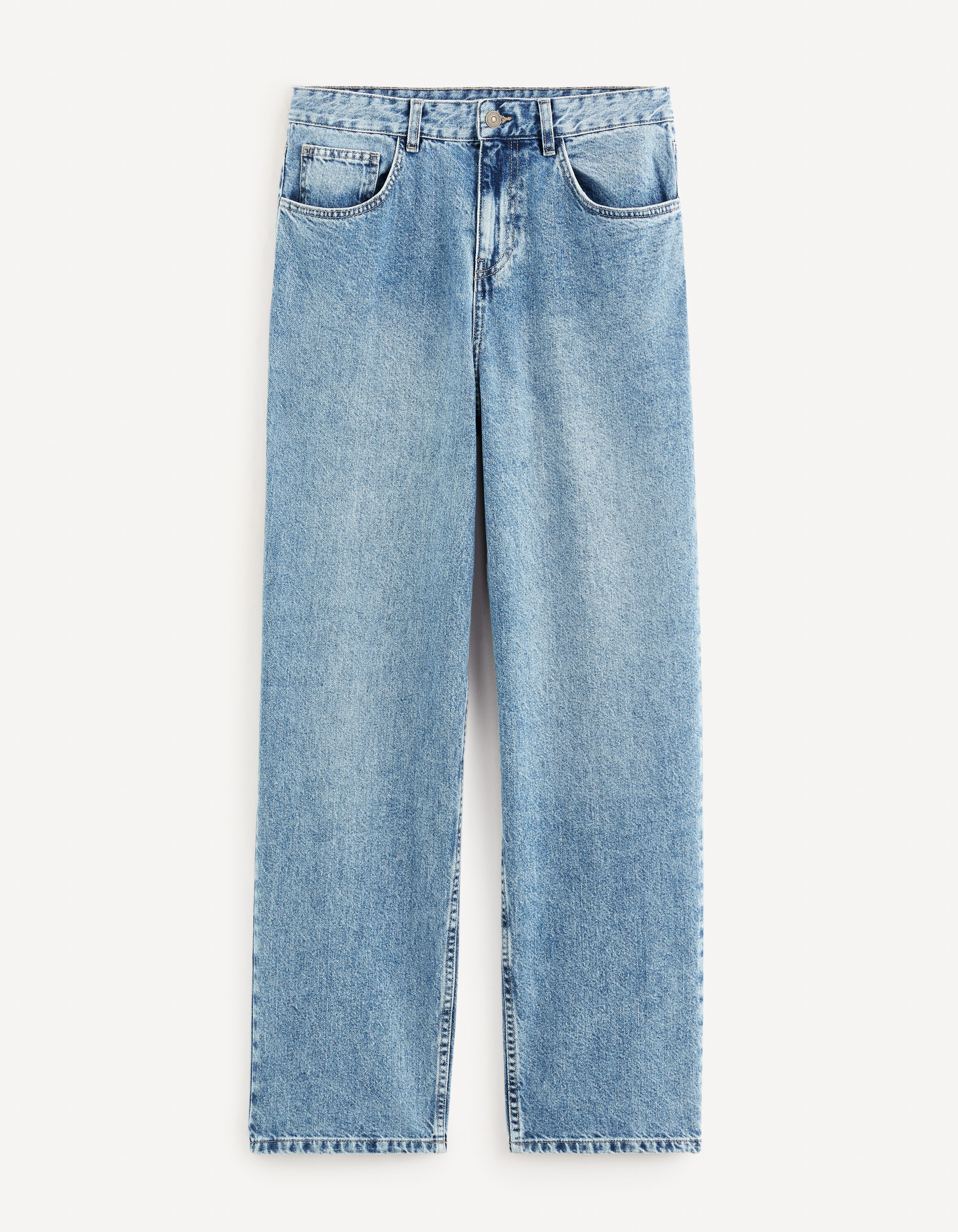 Jean baggy 100% coton - bleached
