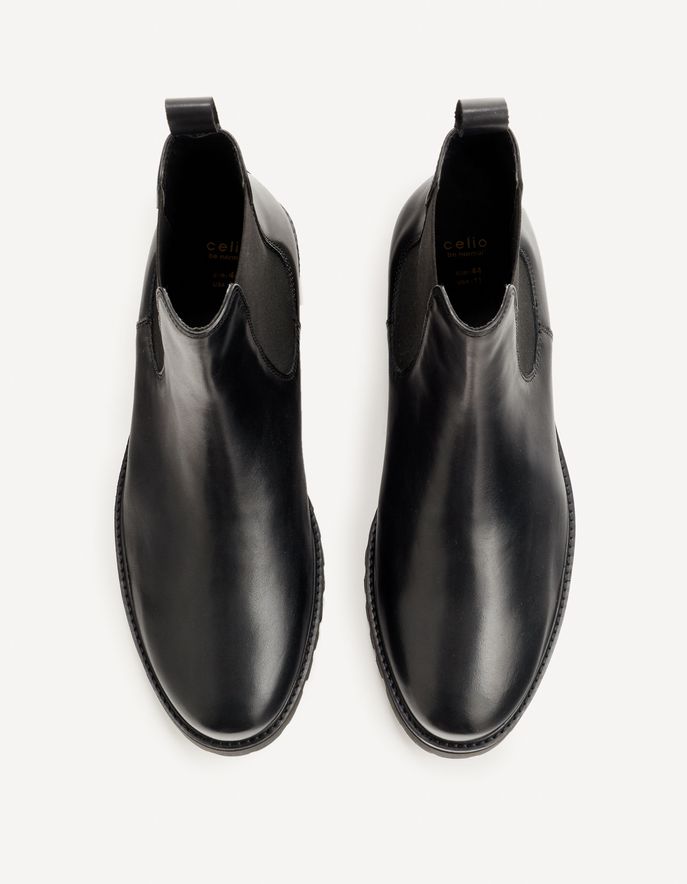 Boots en cuir - noir