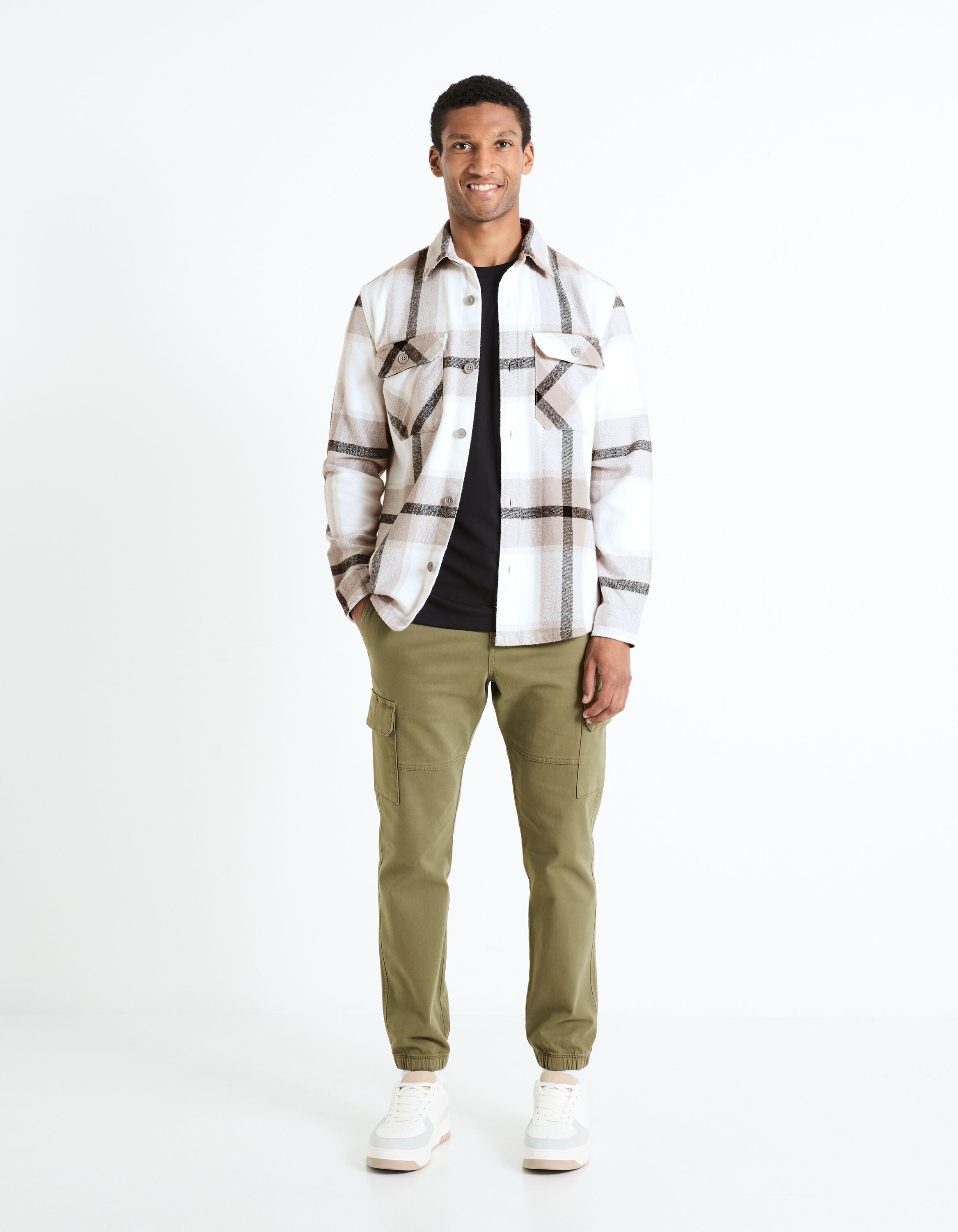 T-shirt col rond - noir