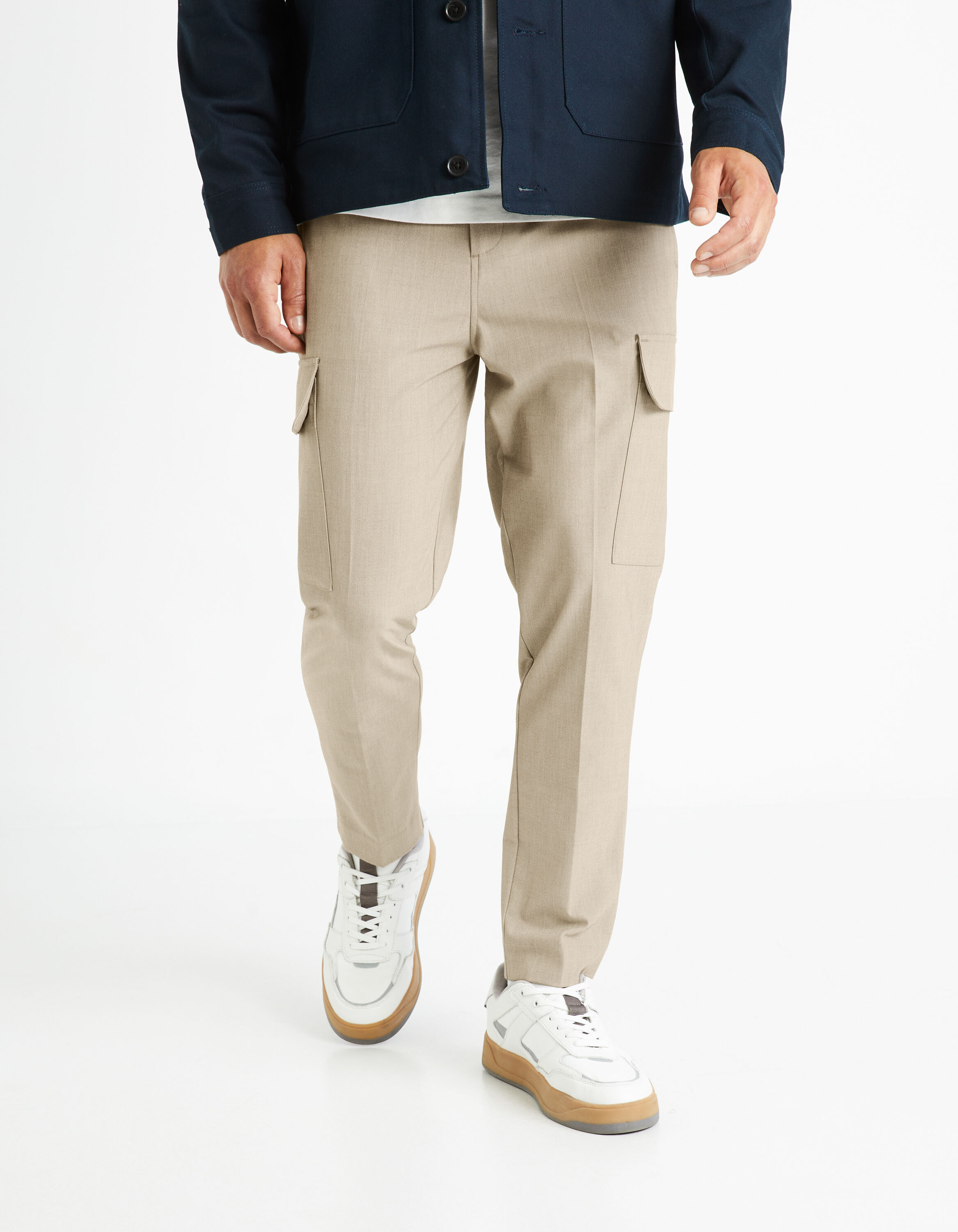 Pantalon 24h cargo - beige fonc&eacute;