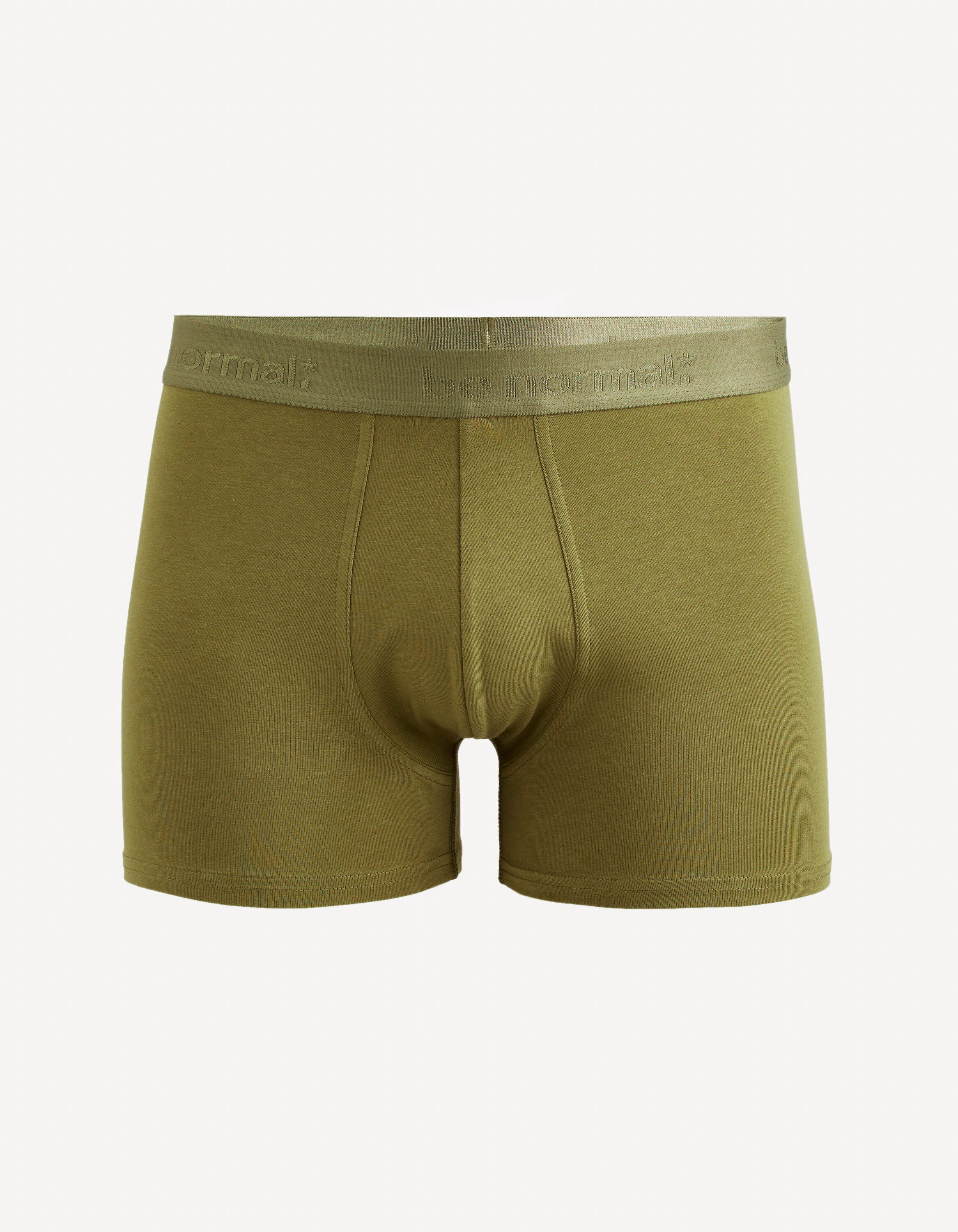 Boxer en coton stretch - marron