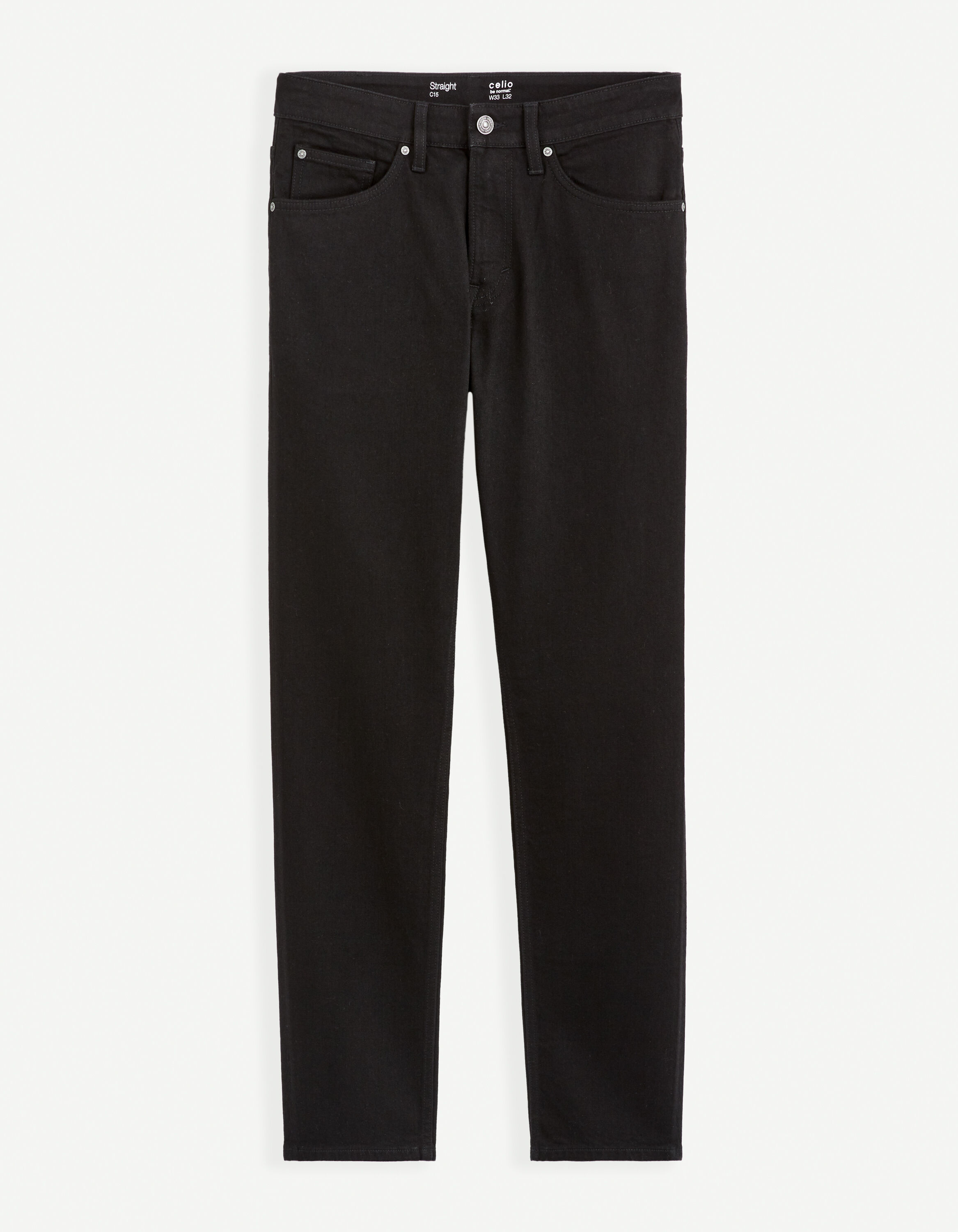 Jean C15 straight 3 longueurs - noir